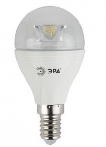 Лампа светодиодная ЭРА LED P45-7w-827-E14 (прозрачная)