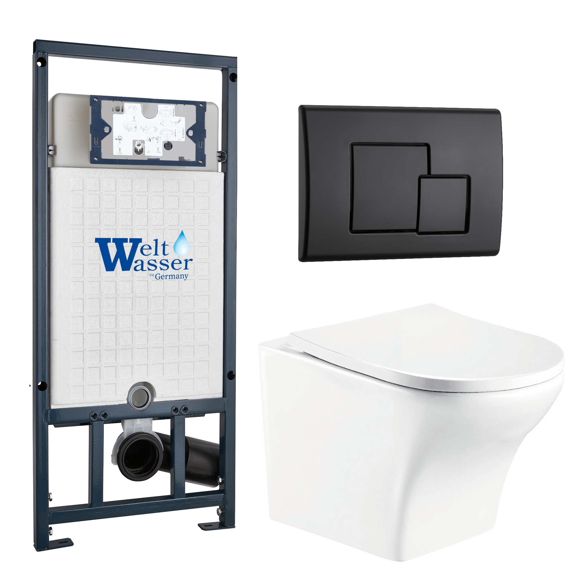 Комплект WeltWasser 10000010973 Odenbach 004 GL-WT + Marberg 507 + Marberg 507 SE MT-BL