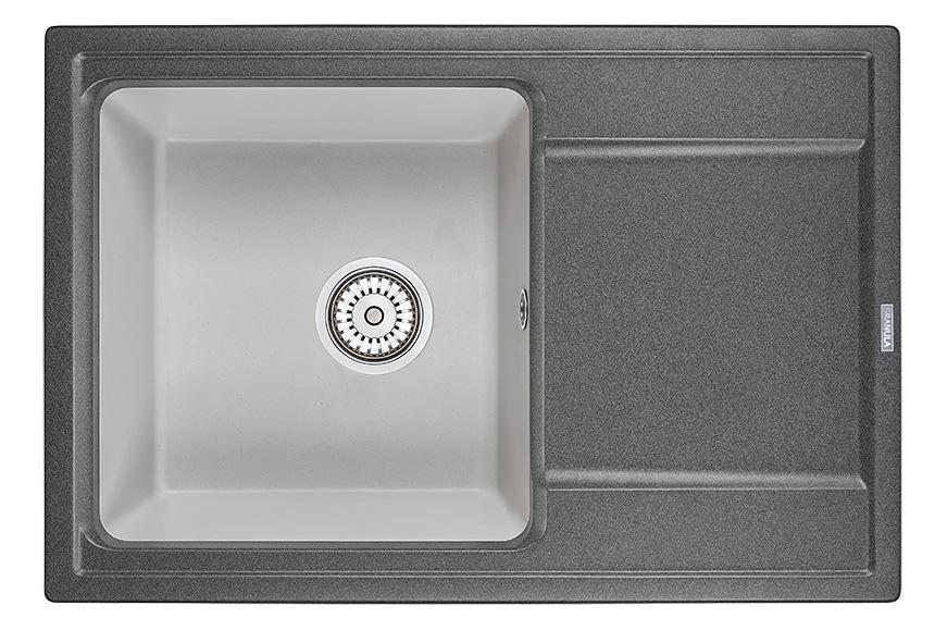 Кухонная мойка Granula Hi-74 графит-базальт
