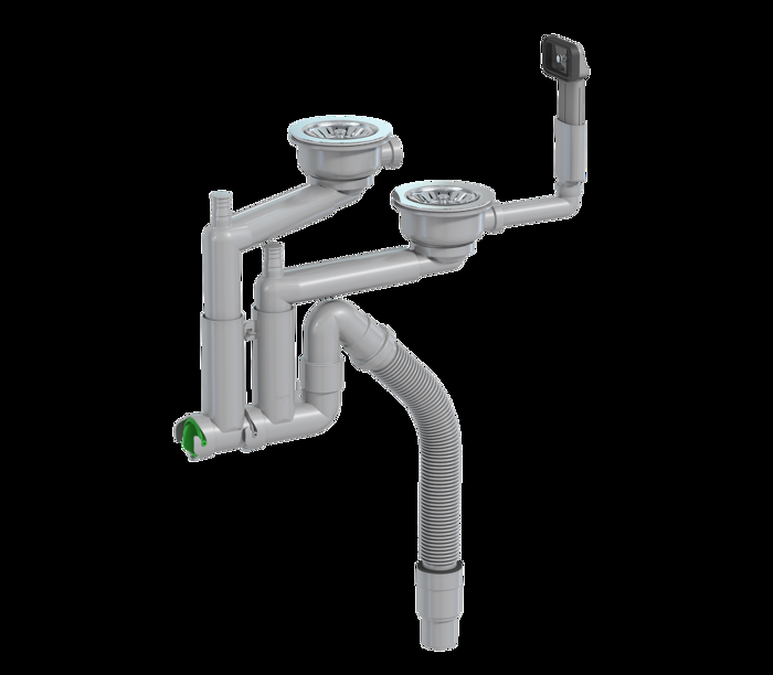 Сифон для мойки Prevex Smartloc двойной 42K13923