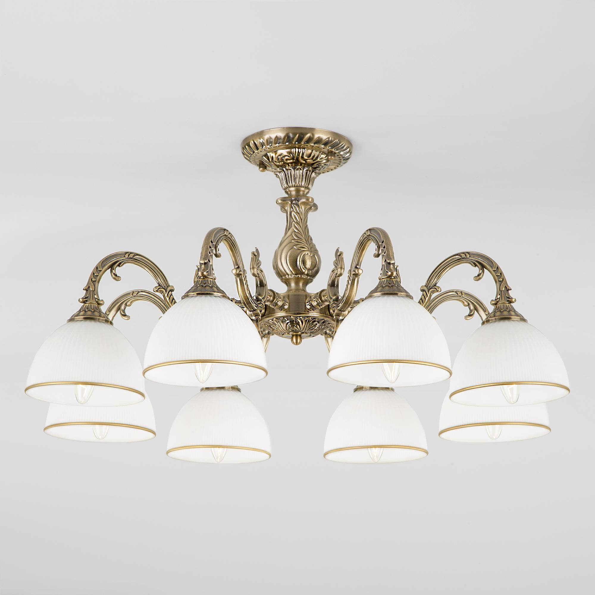 Классическая потолочная люстра Eurosvet 60106/8 античная бронза