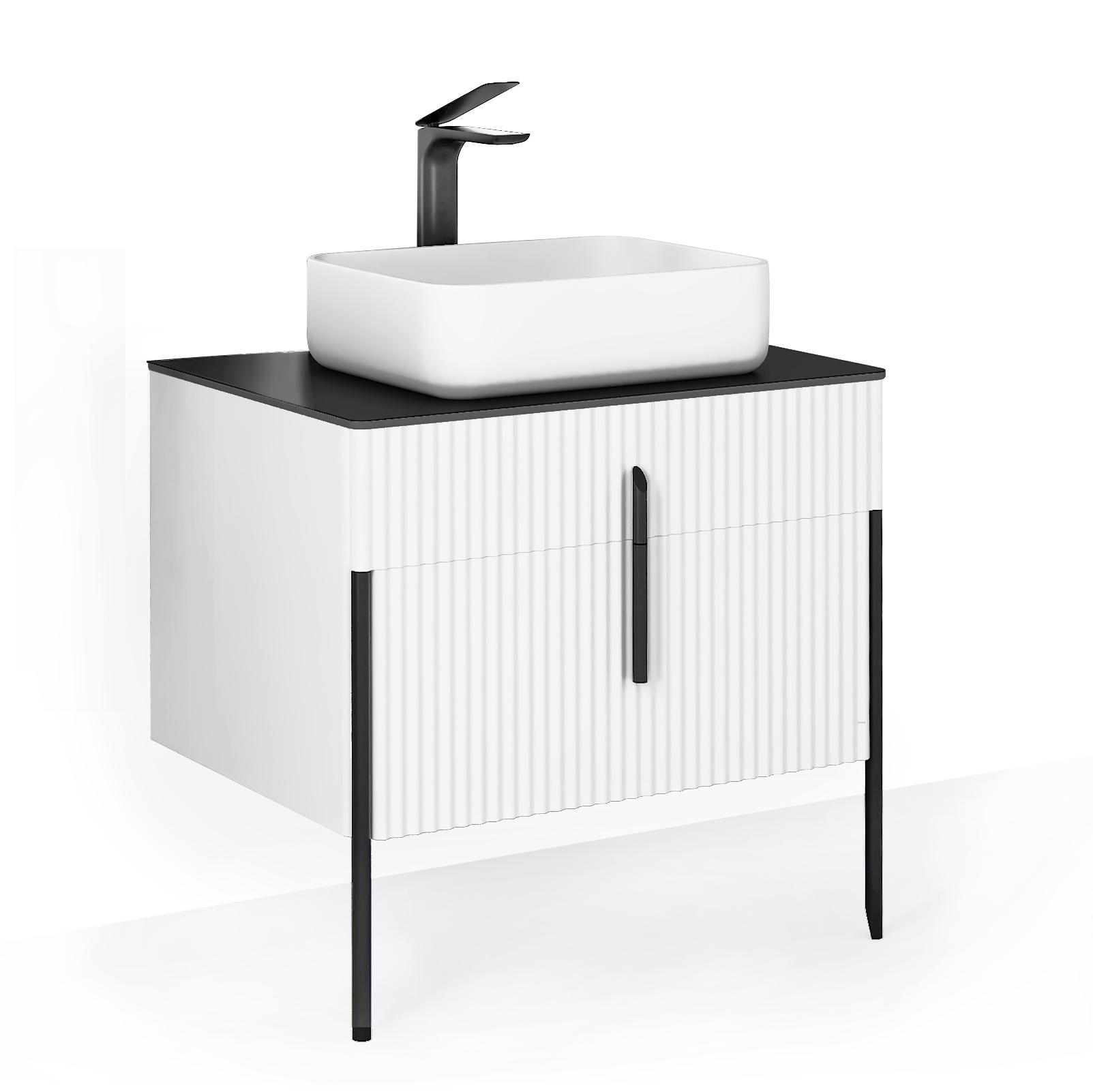 Тумба Raval Volume 80 подвесная Vol.01.80/P/W/RL белая