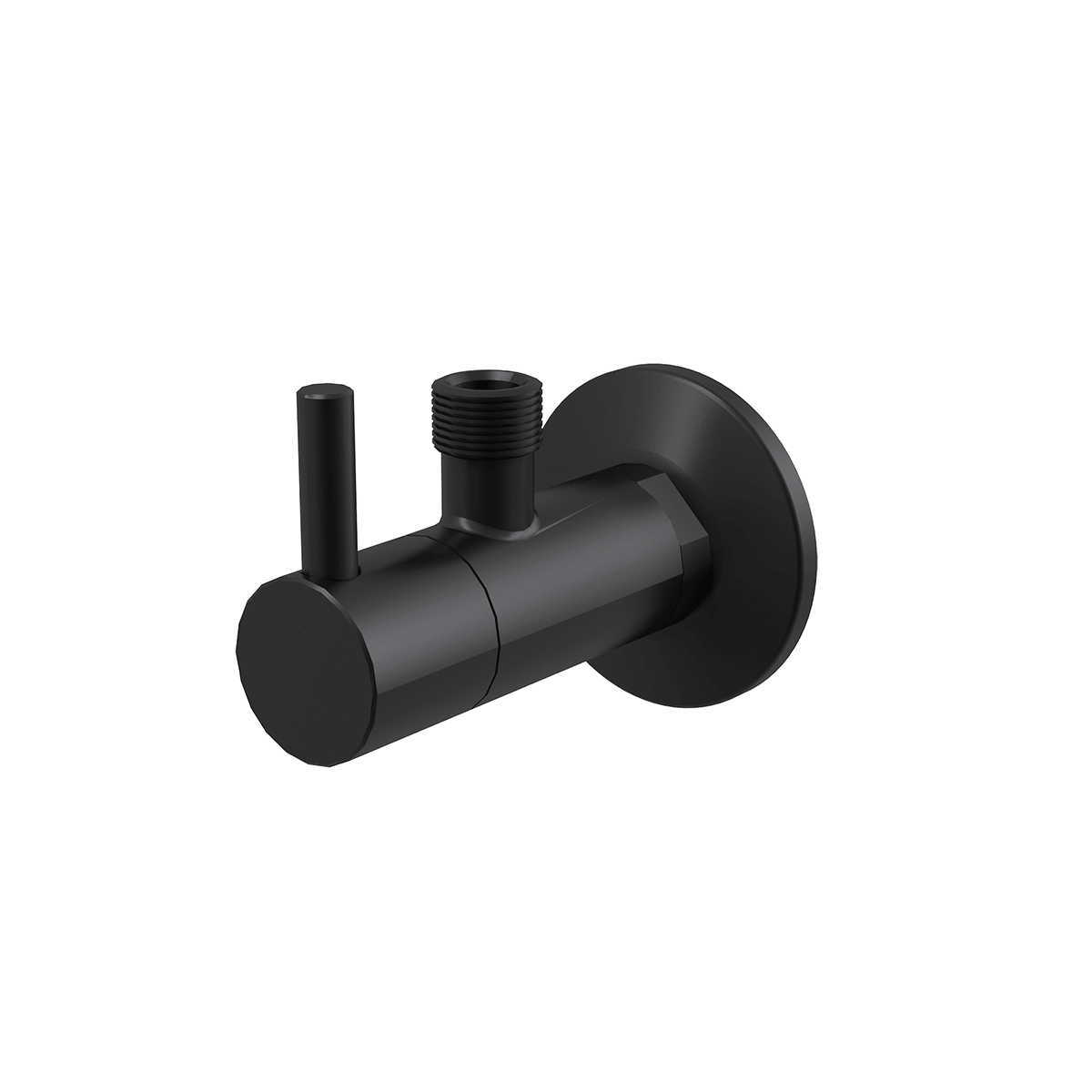 Угловой вентиль с фильтром 1/2х3/8 AlcaPlast ARV001-BLACK черный матовый