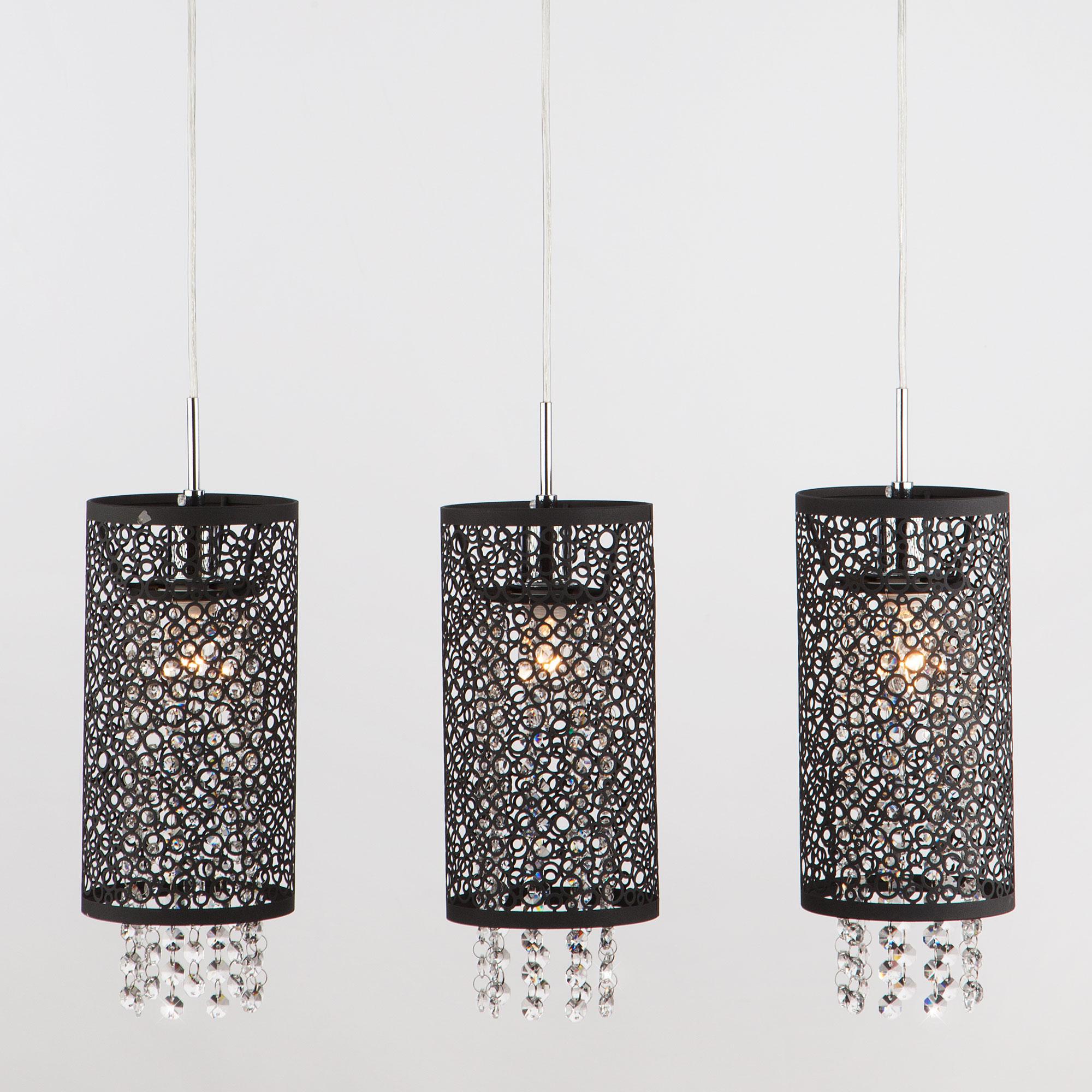 Подвесной светильник с хрусталем Eurosvet 1180/3 хром