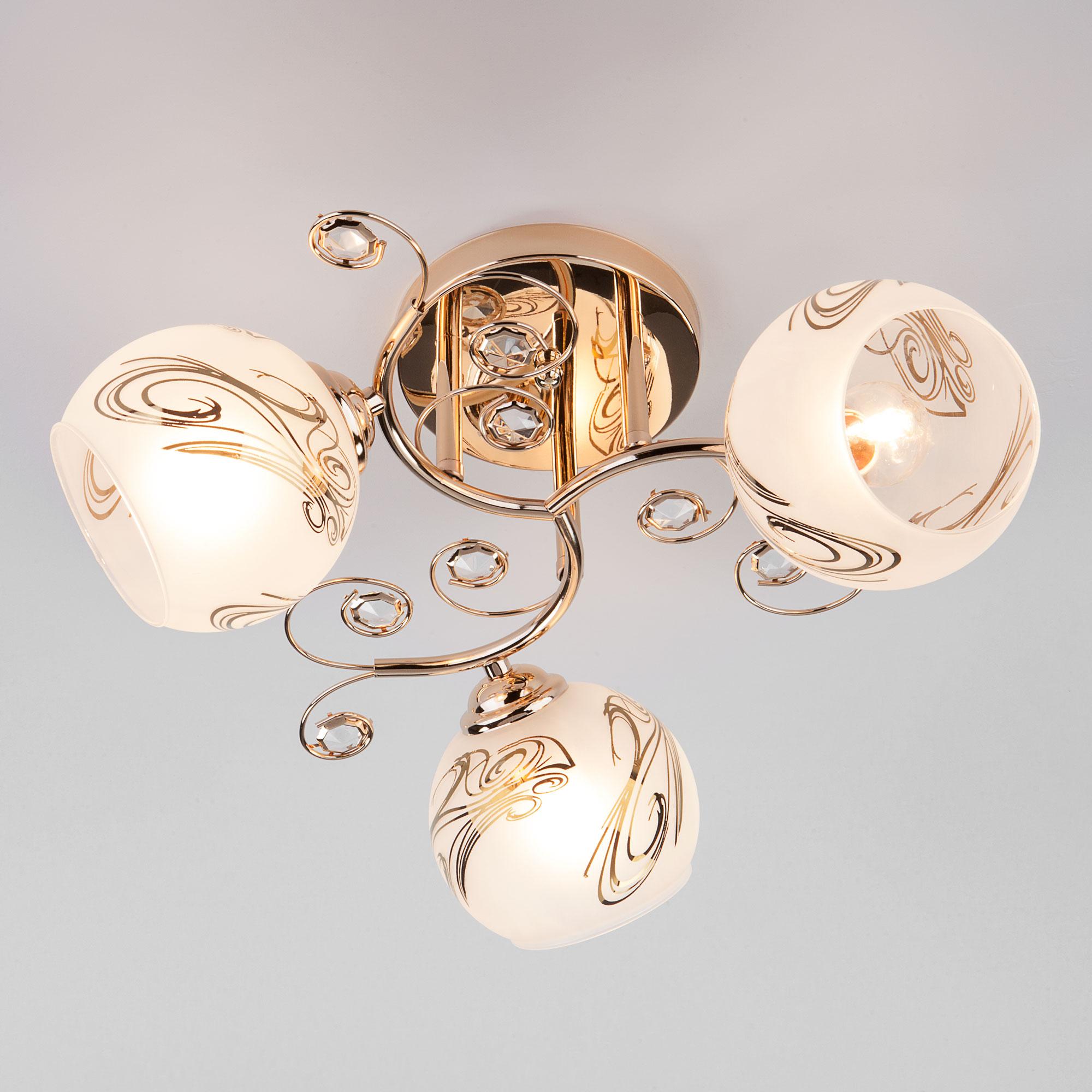 Люстра с плафонами Eurosvet 30031/3 золото