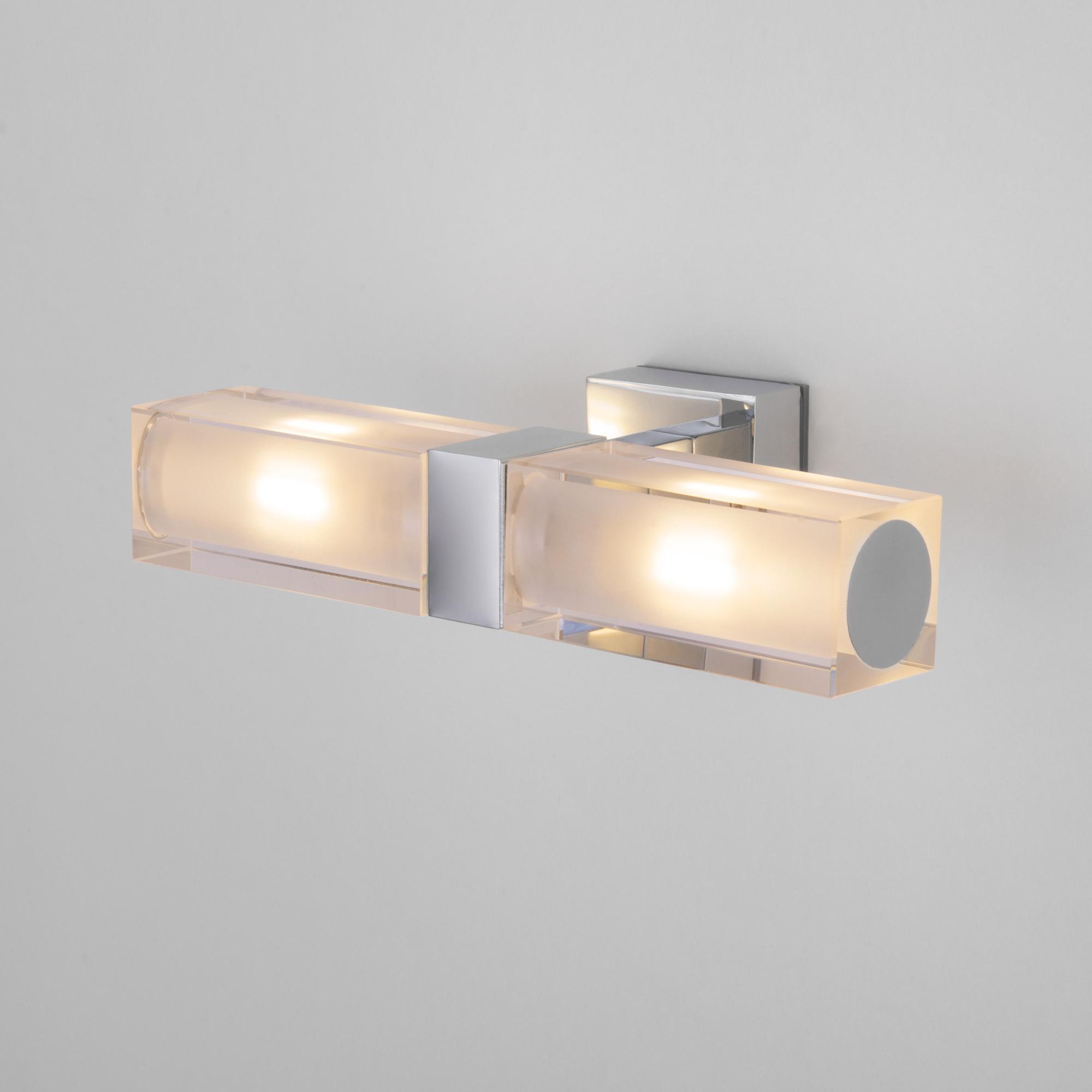 Влагостойкий настенный светильник 1228 AL14 Duplex 2x28W хром