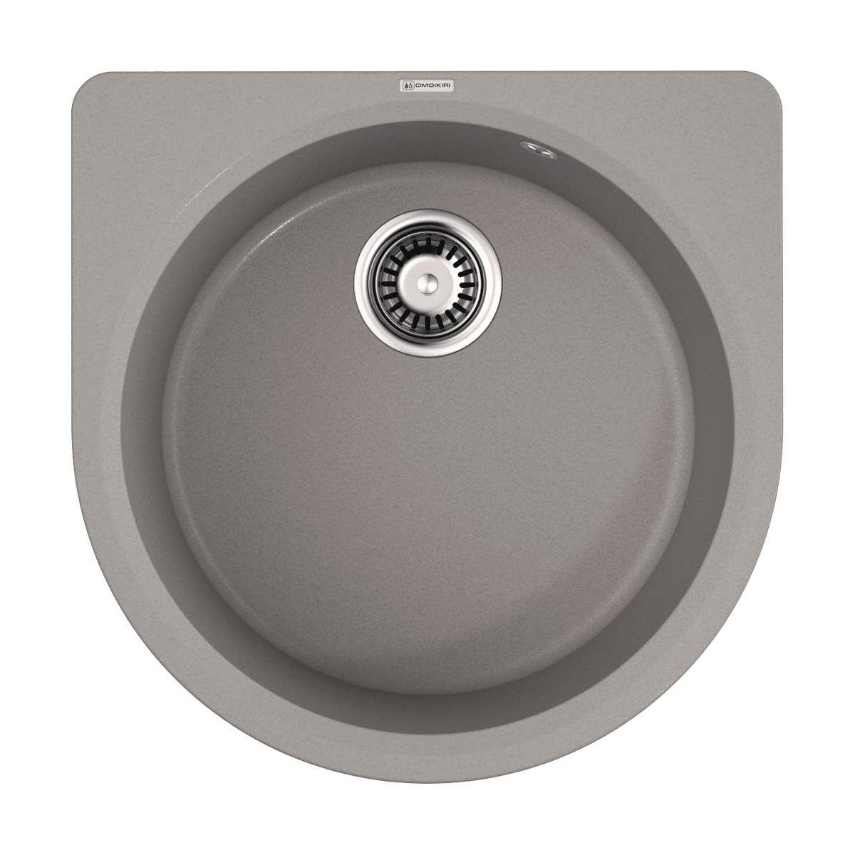 Врезная кухонная мойка Omoikiri Akegata 51-GR leningrad grey 4993756