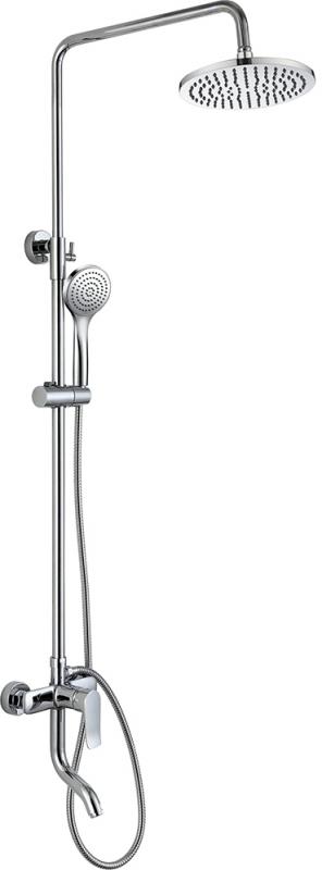 Душевая стойка со смесителем для ванны Bravat F6337371CP-A-RUS хром