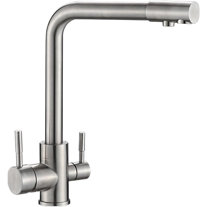 Смеситель для кухни Ulgran Classic U-016-304 нержавеющая сталь