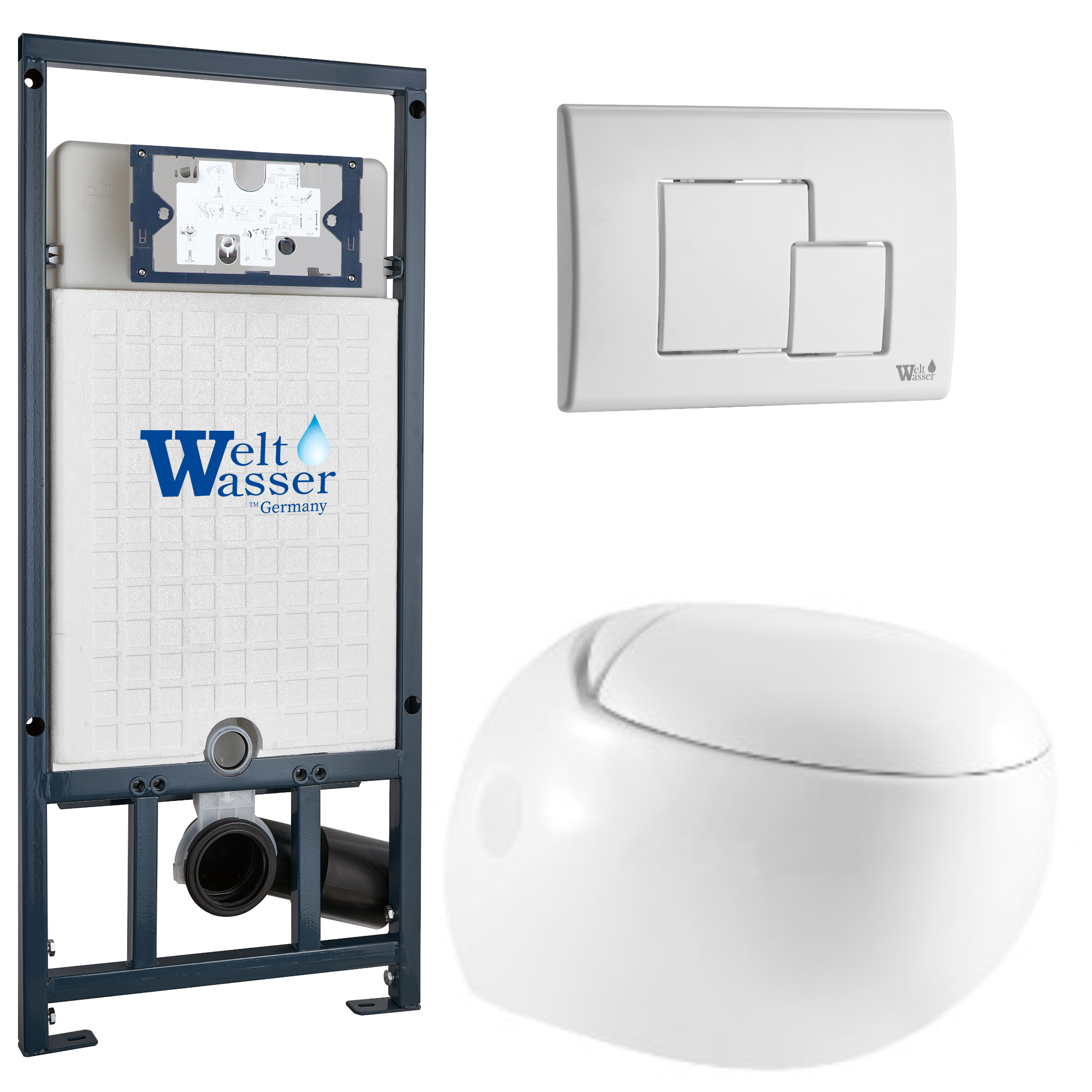 Комплект WeltWasser 10000010726 Jeckenbach 004 GL-WT + Marberg 507 + Marberg 507 SE GL-WT