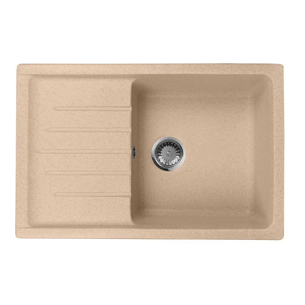Мойка кухонная AquaGranitEx M-27 (302) песочный