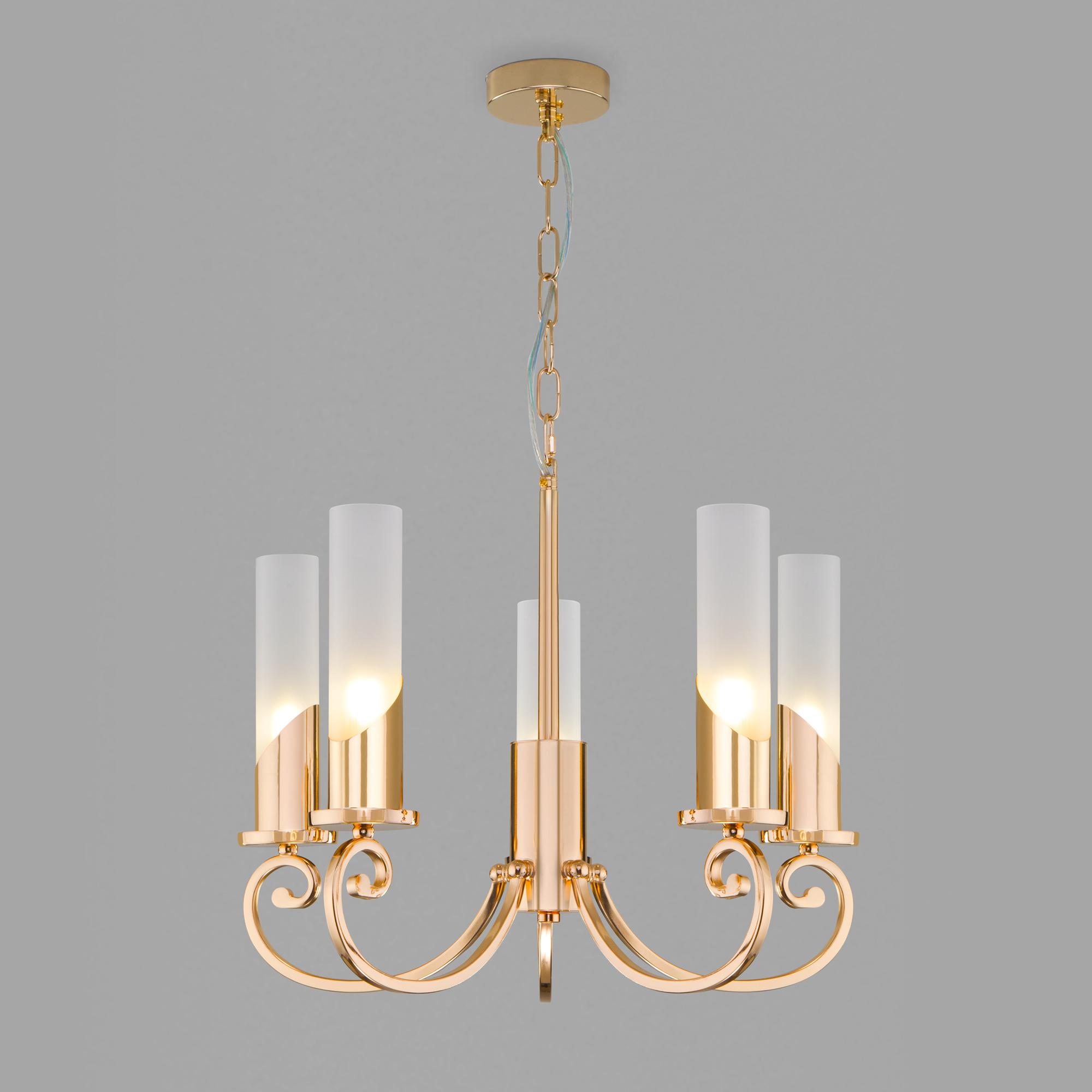 Классическая подвесная люстра Eurosvet 60117/5 золото