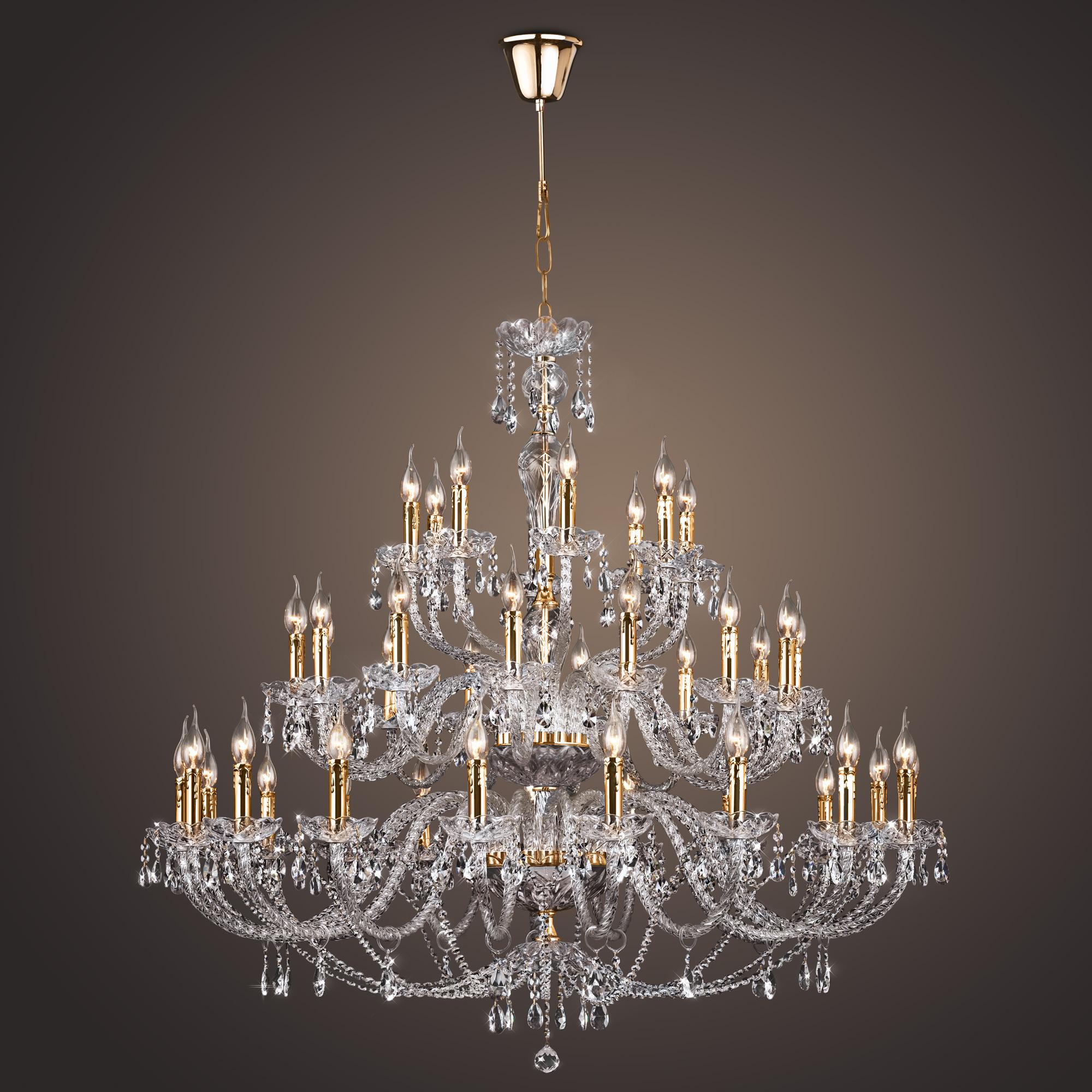 Хрустальная люстра Bogate's 520/20 +14+8 золото