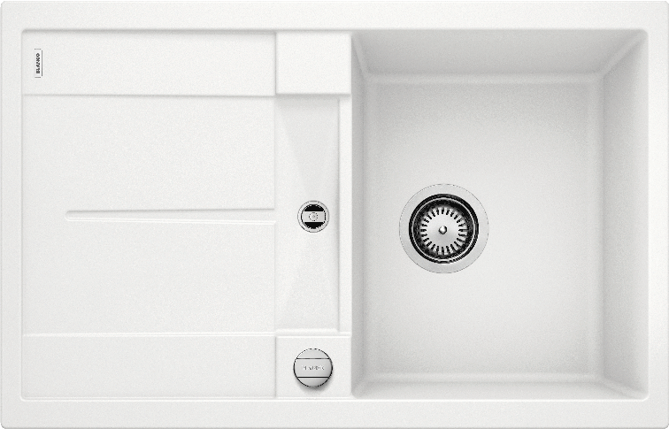 Врезная кухонная мойка Blanco METRA 45 S SILGRANIT PuraDur белый