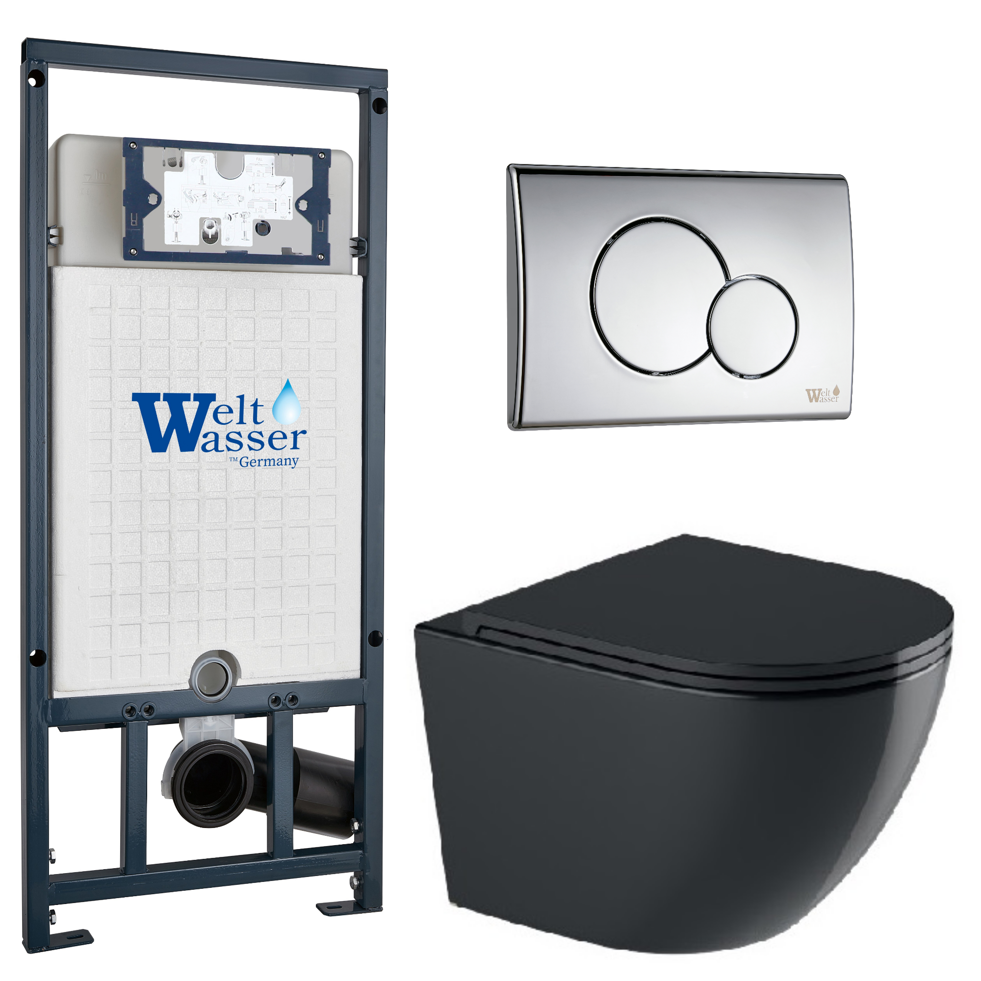 Комплект WeltWasser 10000012203 Merzbach 043 GL-BL + Marberg 507 + Marberg 507 RD-CR