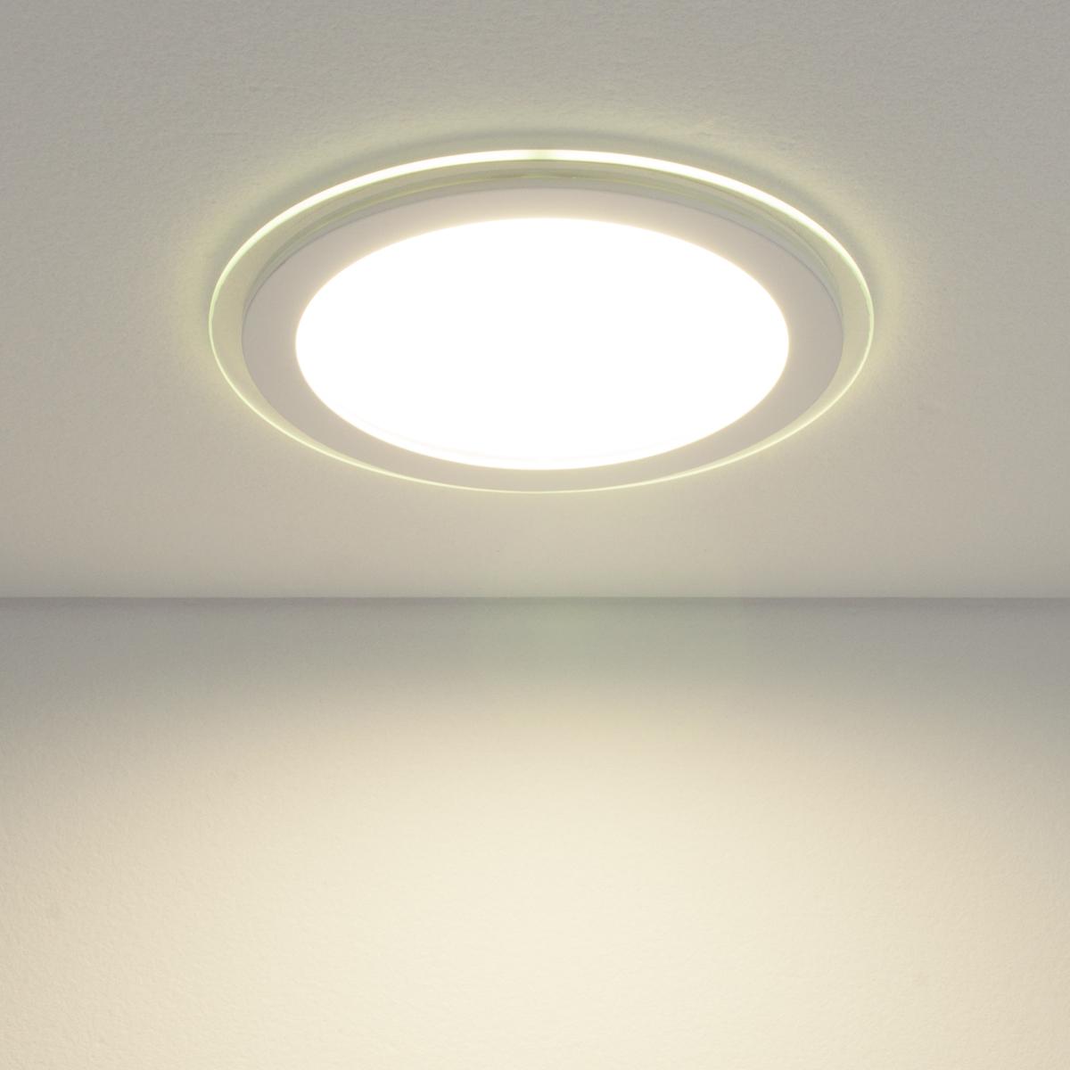 Встраиваемый потолочный светодиодный светильник Elektrostandard DLKR200 18W 4200K белый