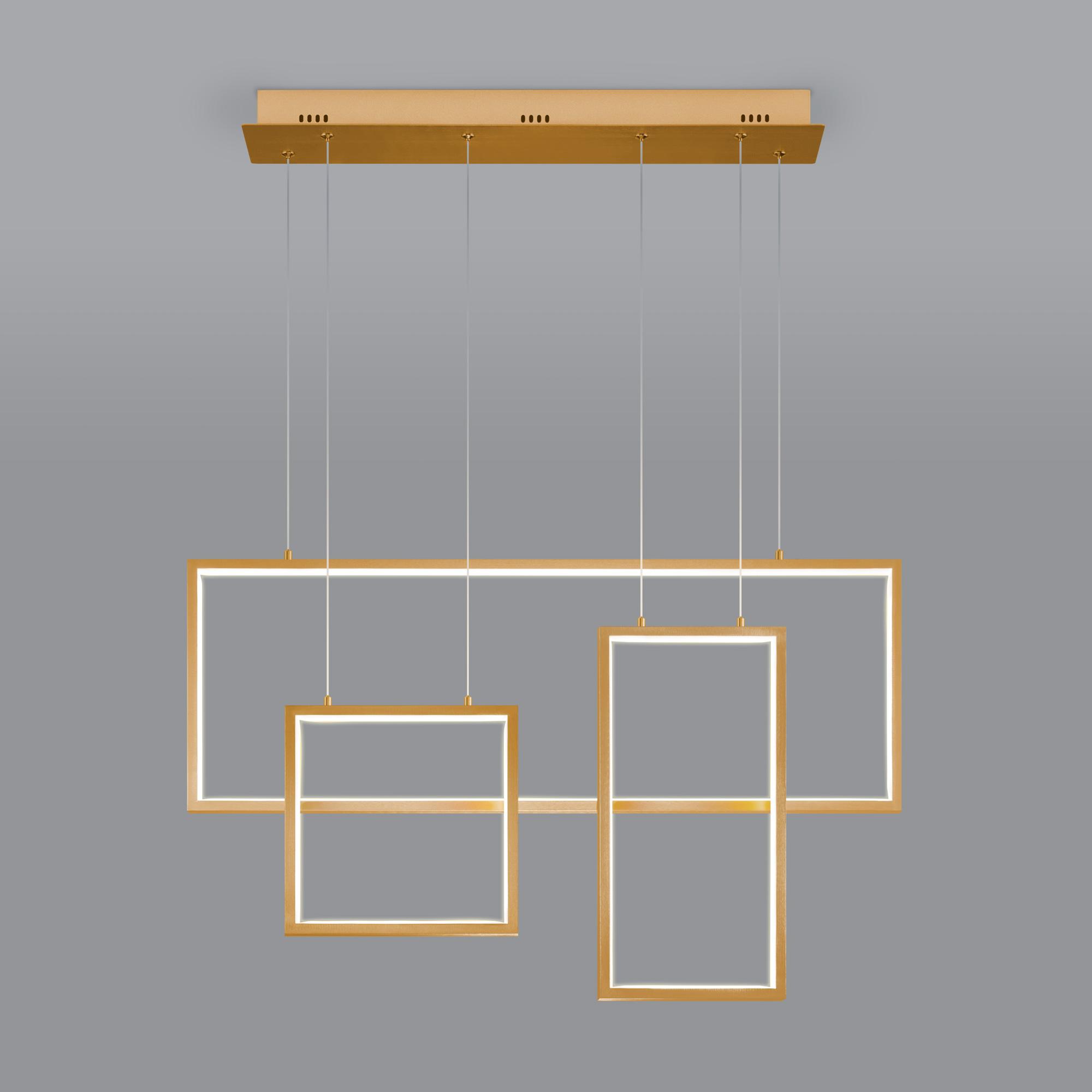 Подвесной светодиодный светильник с пультом управления Eurosvet  90178/3 золото