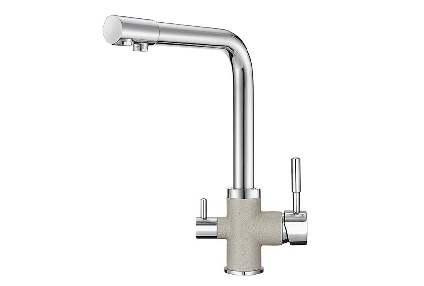 Смеситель для кухни (мойки) Granula 3015 xром/базальт