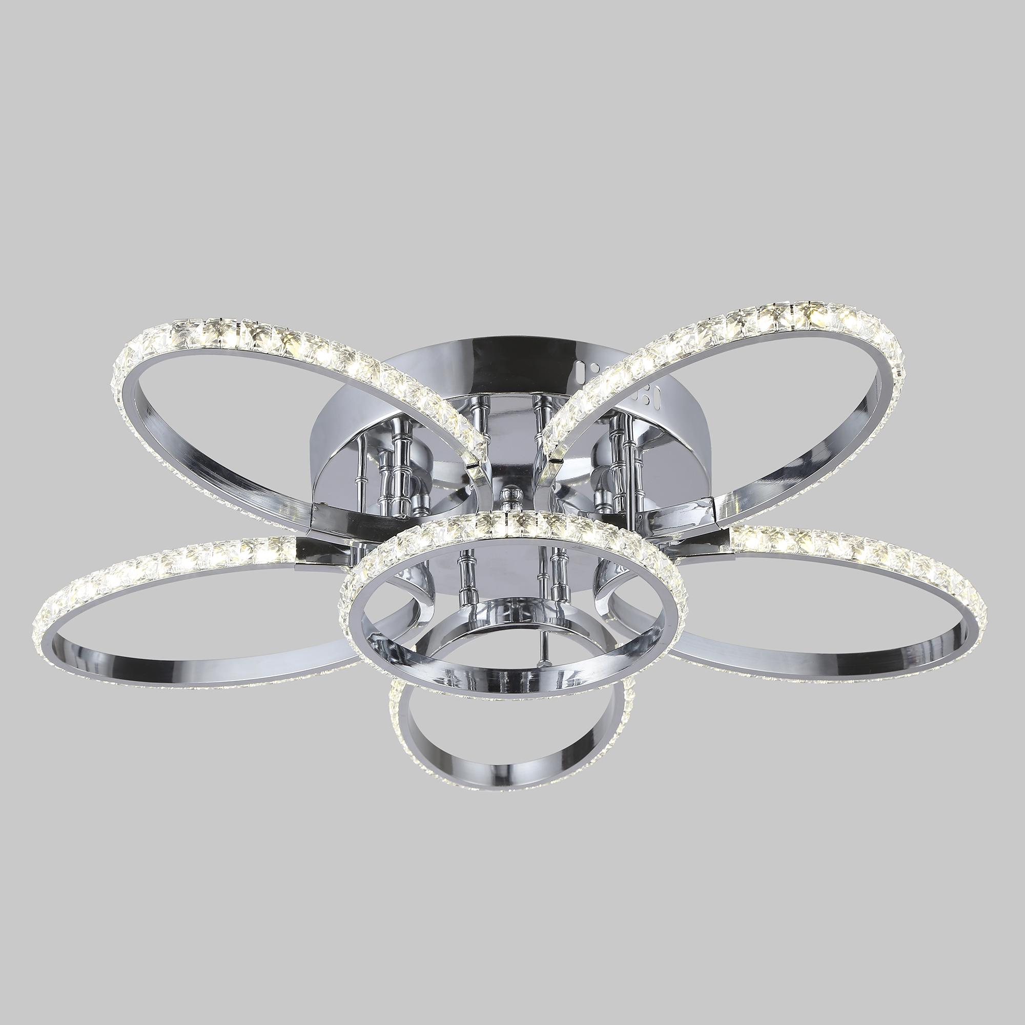 Потолочный светодиодный светильник Eurosvet 90098/6 хром