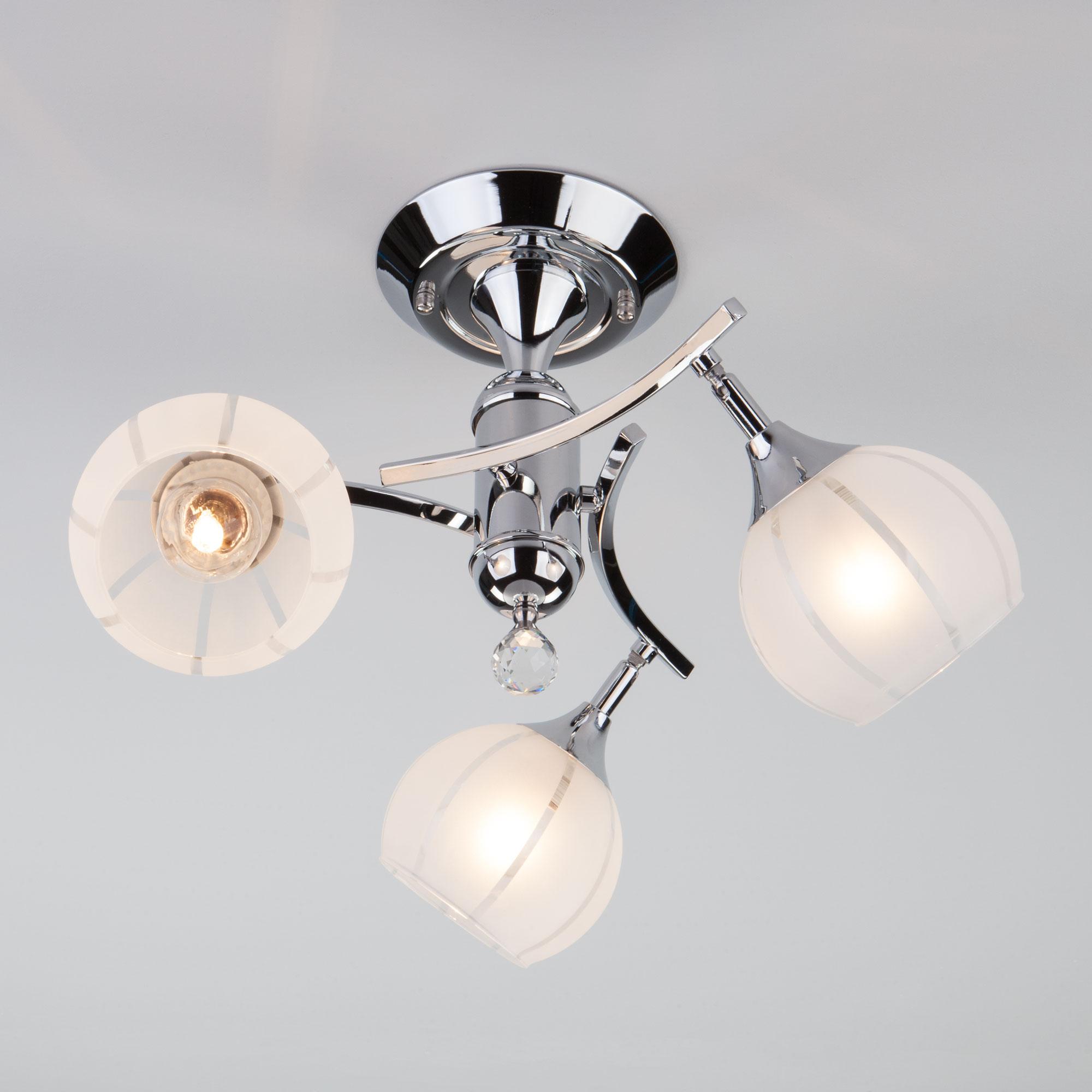 Люстра с поворотными плафонами Eurosvet 3353/3 хром/белый