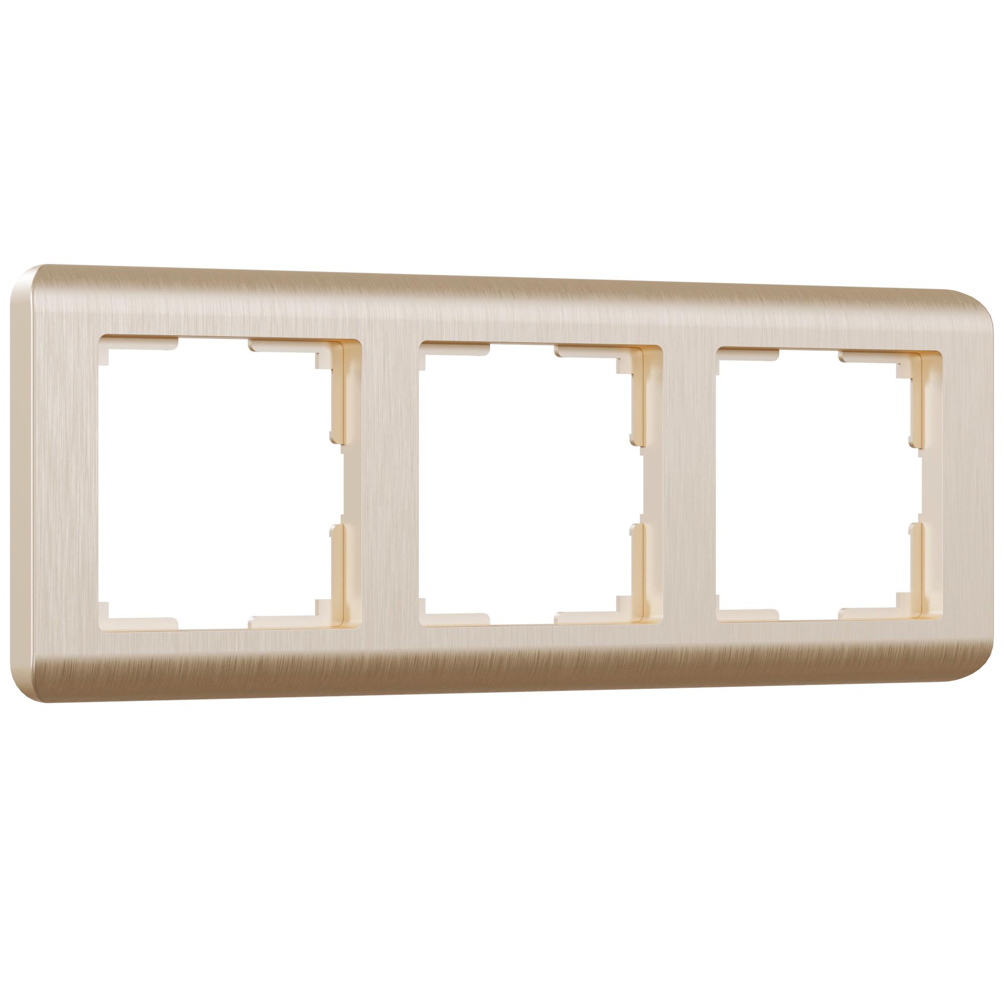 Рамка на 3 поста шампань Werkel W0032111