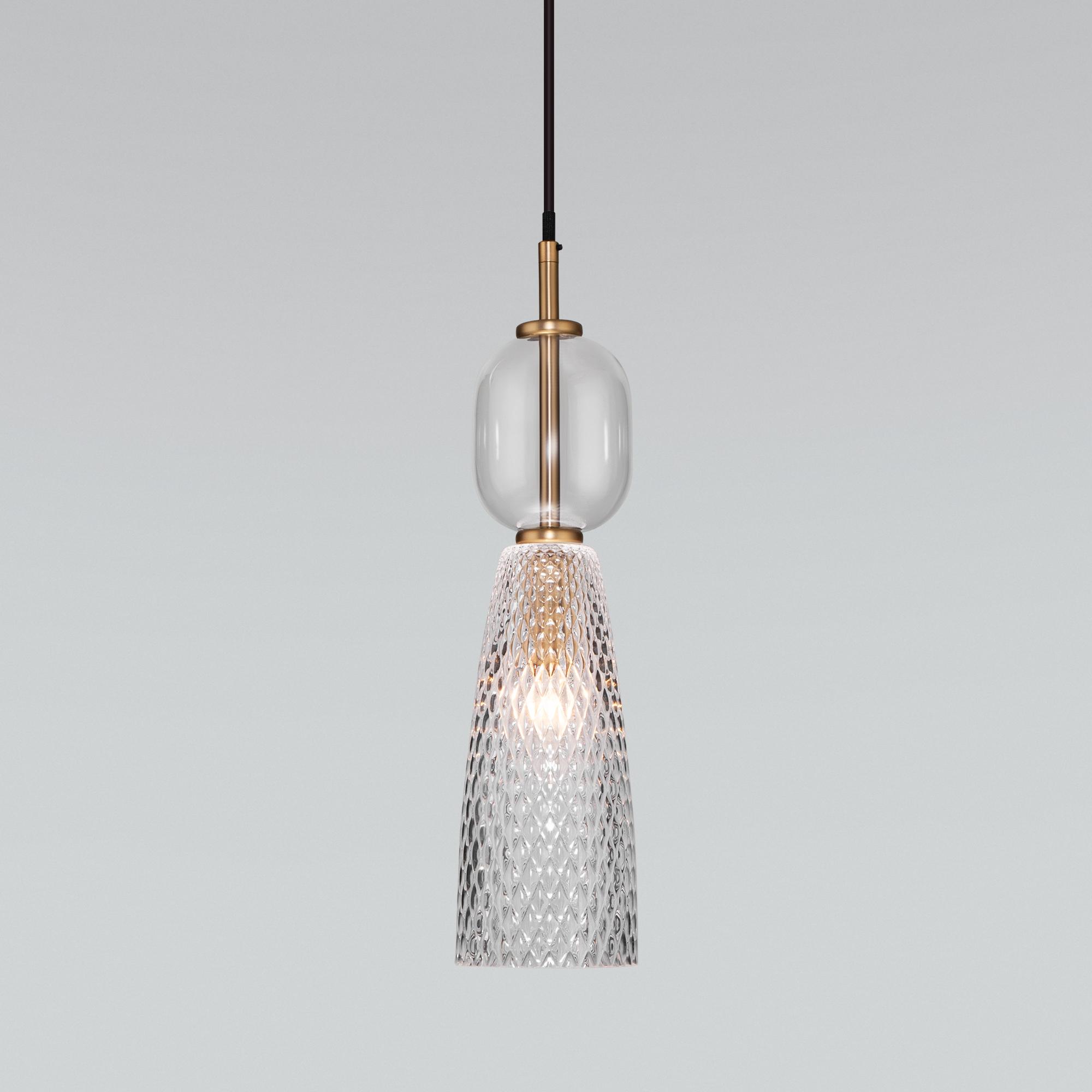 Подвесной светильник с плафоном Eurosvet 50211/1 прозрачный