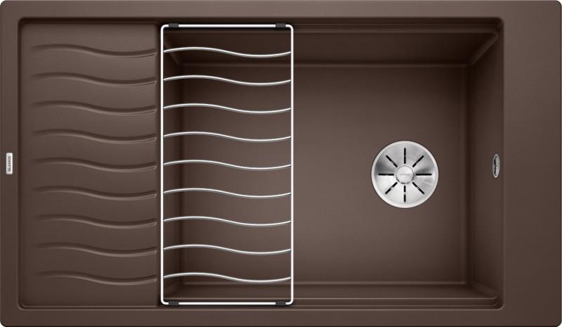 Врезная кухонная мойка Blanco ELON XL 8 S SILGRANIT PuraDur кофе