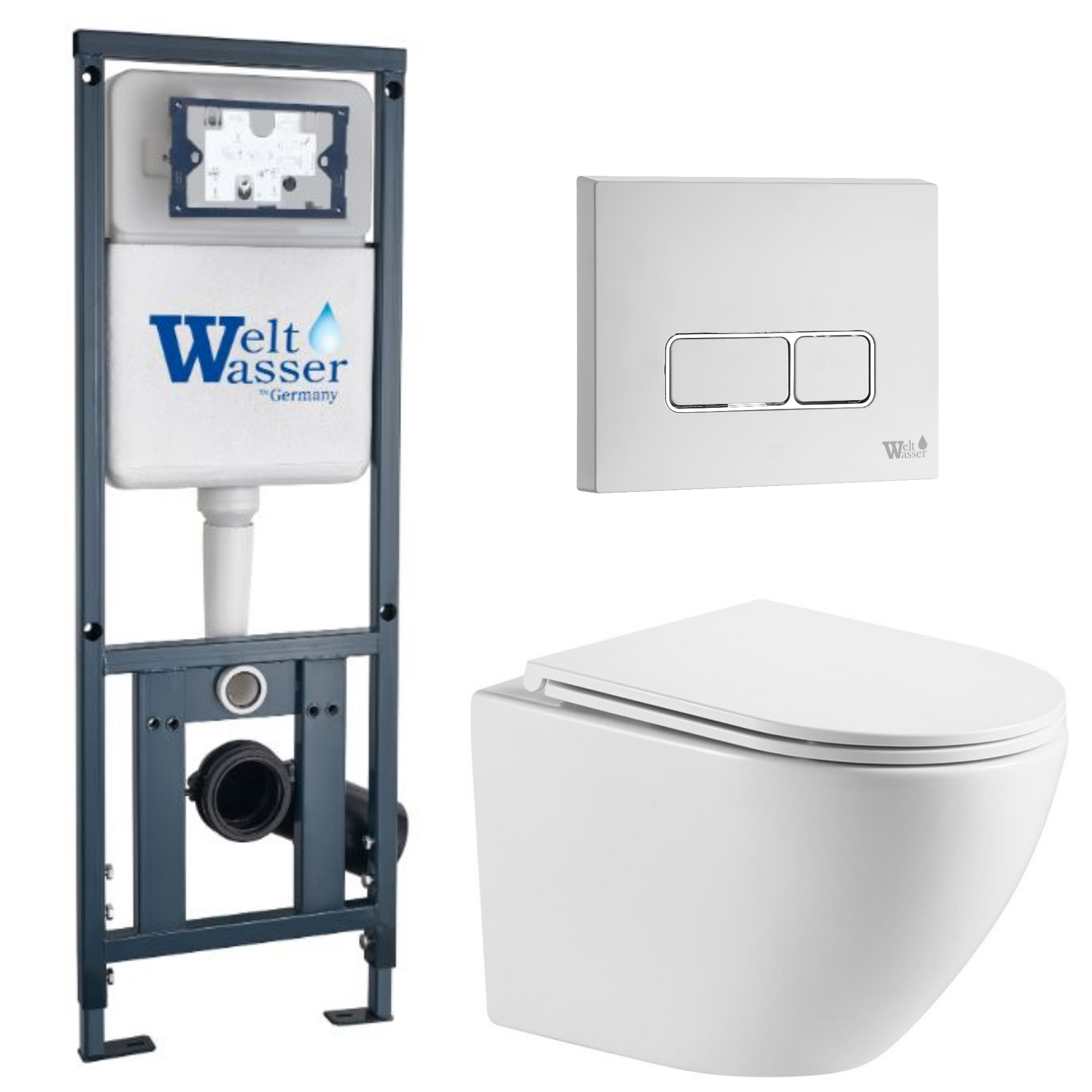Комплект WeltWasser 10000010917 Merzbach 041 XL GL-WT + Marberg 410 + Marberg 410 SE GL-WT