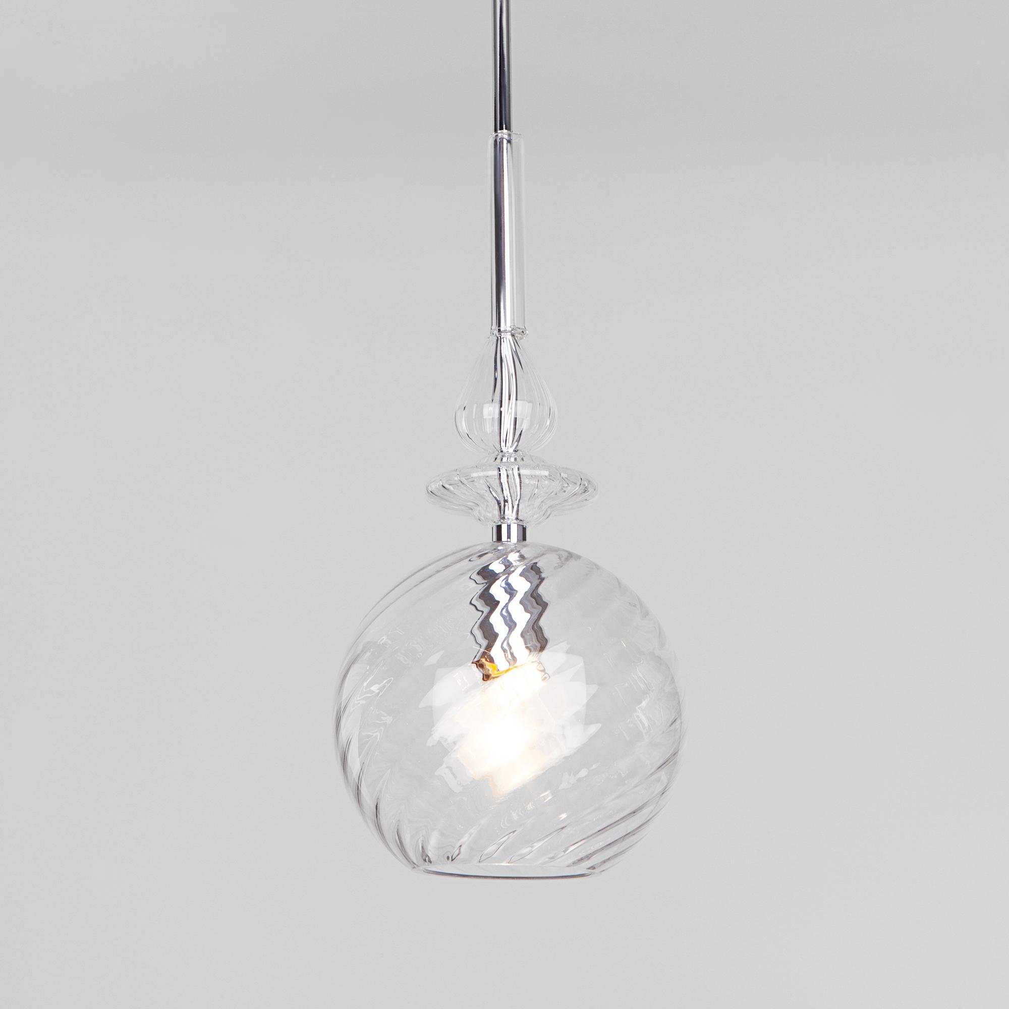 Подвесной светильник со стеклянным плафоном Eurosvet 50192/1 прозрачный