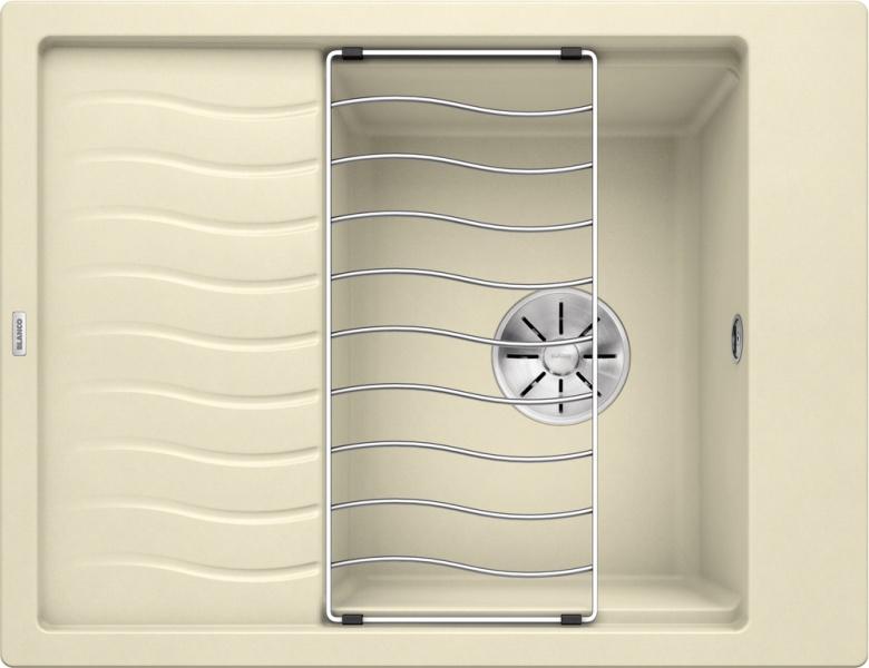 Врезная кухонная мойка Blanco ELON 45S SILGRANIT PuraDur жасмин