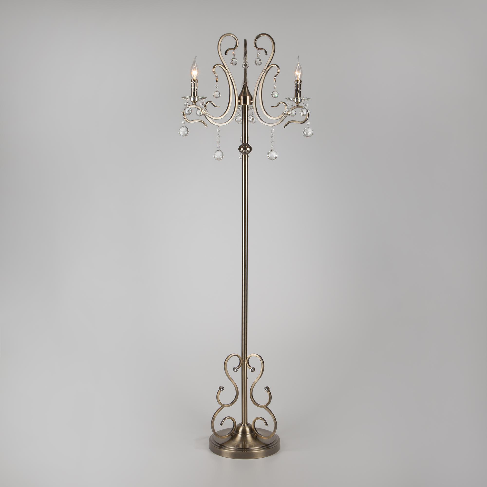 Торшер классический Eurosvet 12505/3F античная бронза