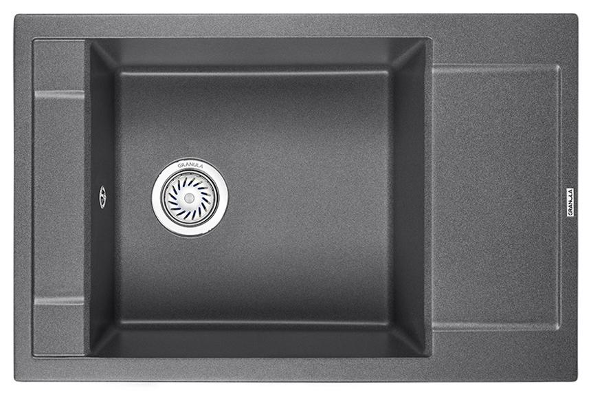 Врезная кухонная мойка Granula 7806 графит