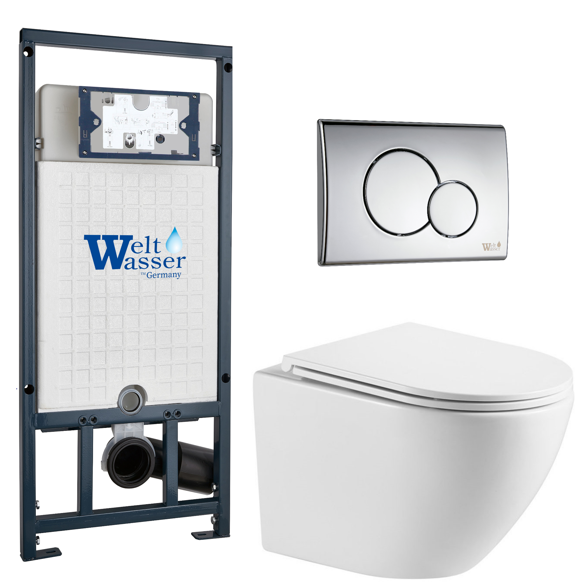 Комплект WeltWasser 10000010920 Merzbach 041 XL GL-WT + Marberg 507 + Marberg 507 RD