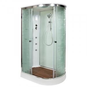 Душевая кабина Deto EM1511LGM+EL с гидромассажем и электрикой