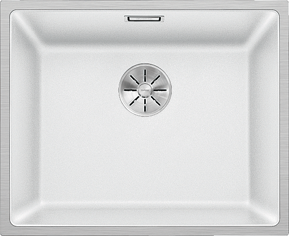 Врезная кухонная мойка Blanco SUBLINE 500-IF SILGRANIT PuraDur белый