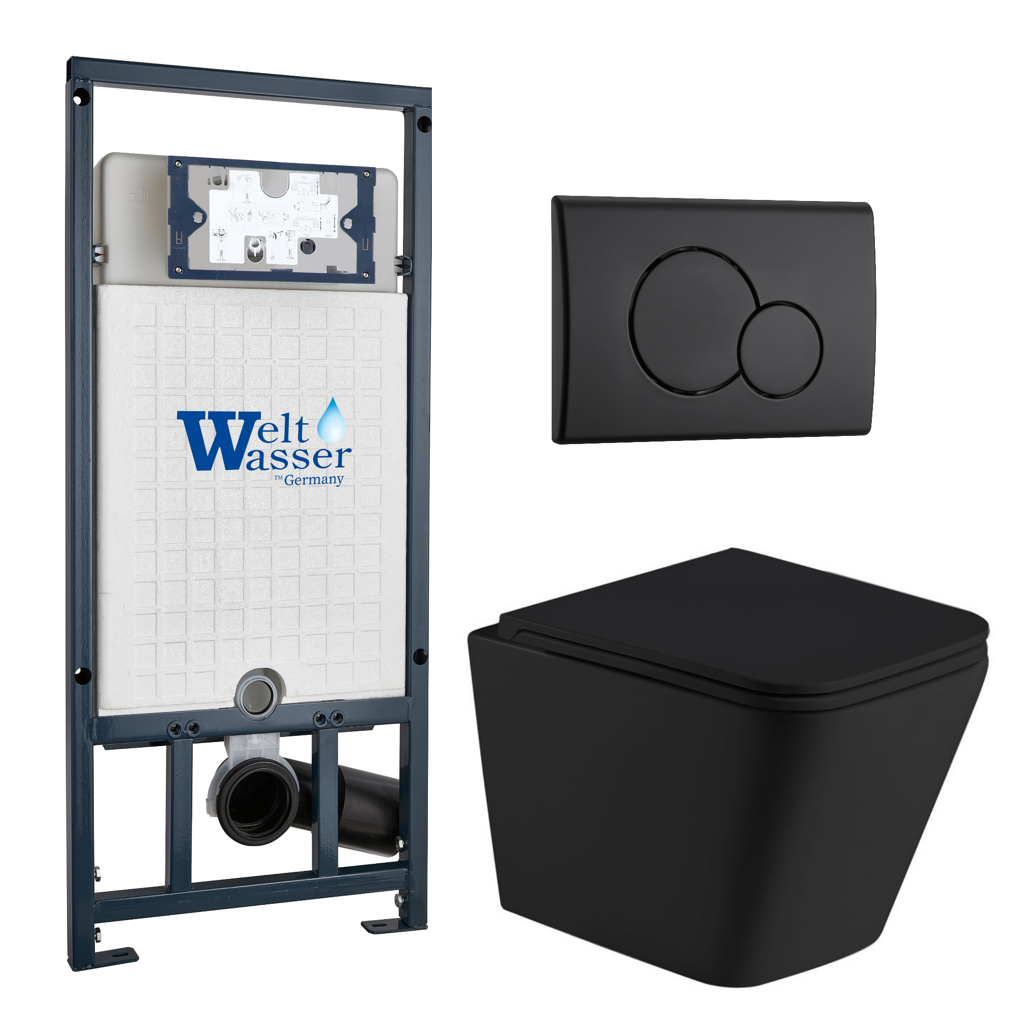 Комплект WeltWasser 10000012004 Gelbach 043 MT-BL + Marberg 507 + Marberg 507 RD MT-BL