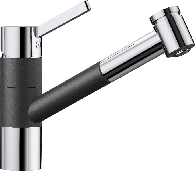 Смеситель для кухни (мойки) Blanco Tivo-S Silgranit хром/антрацит