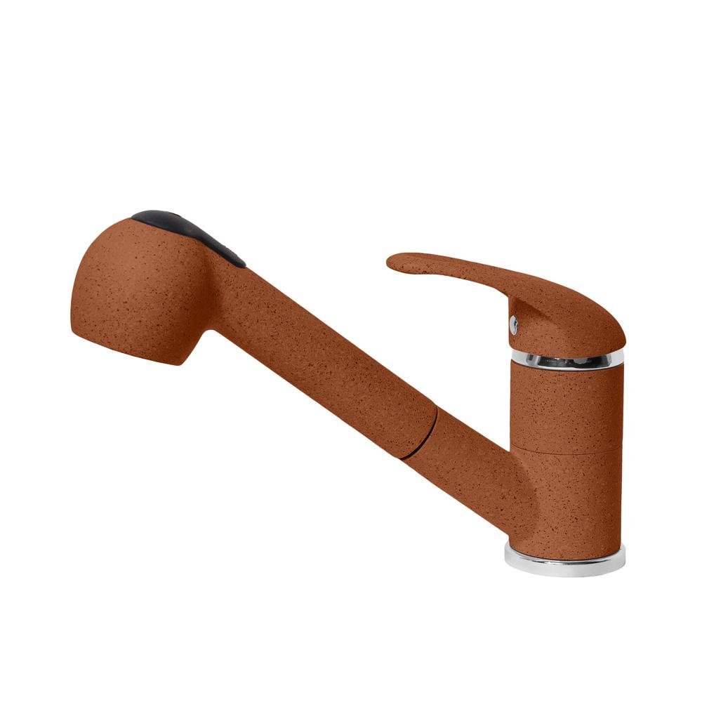 Смеситель для кухни AquaGranitEx C-4040 (307) терракот