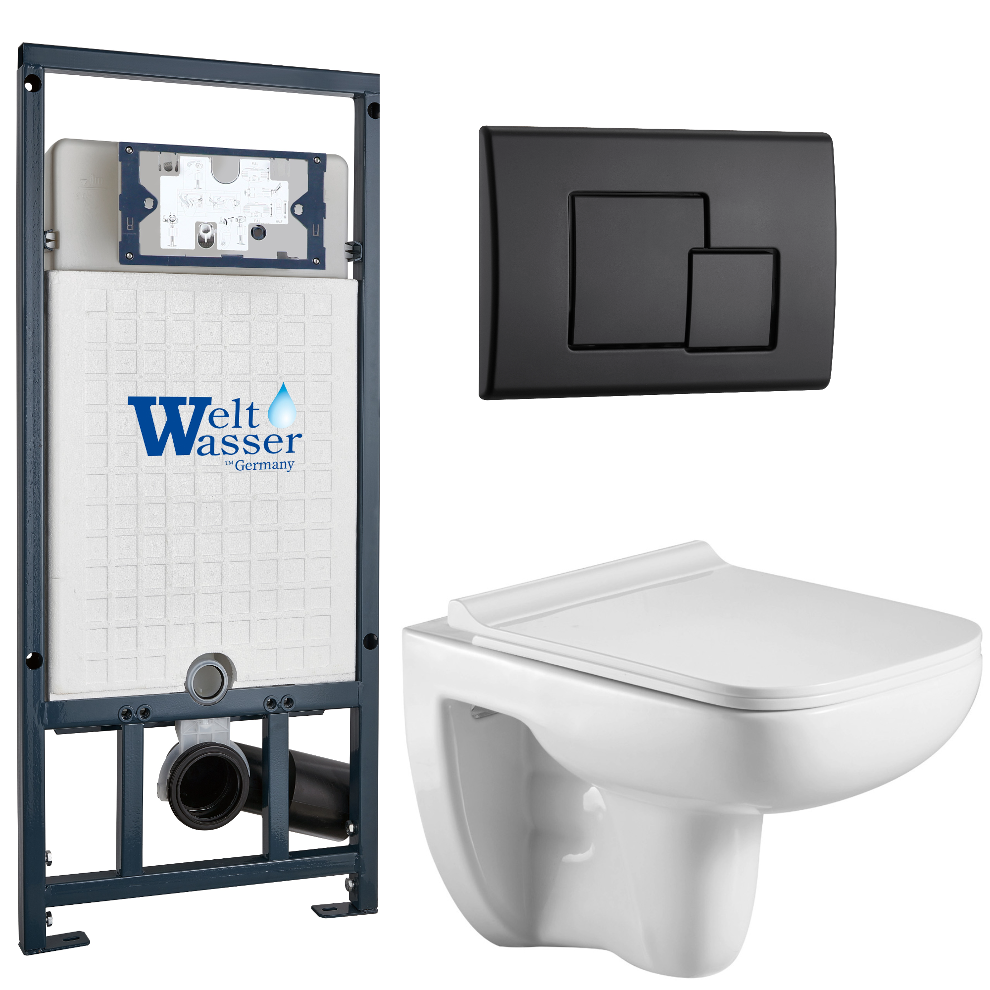 Комплект WeltWasser 10000010735 Kehlbach 004 GL-WT + Marberg 507 + Marberg 507 SE MT-BL