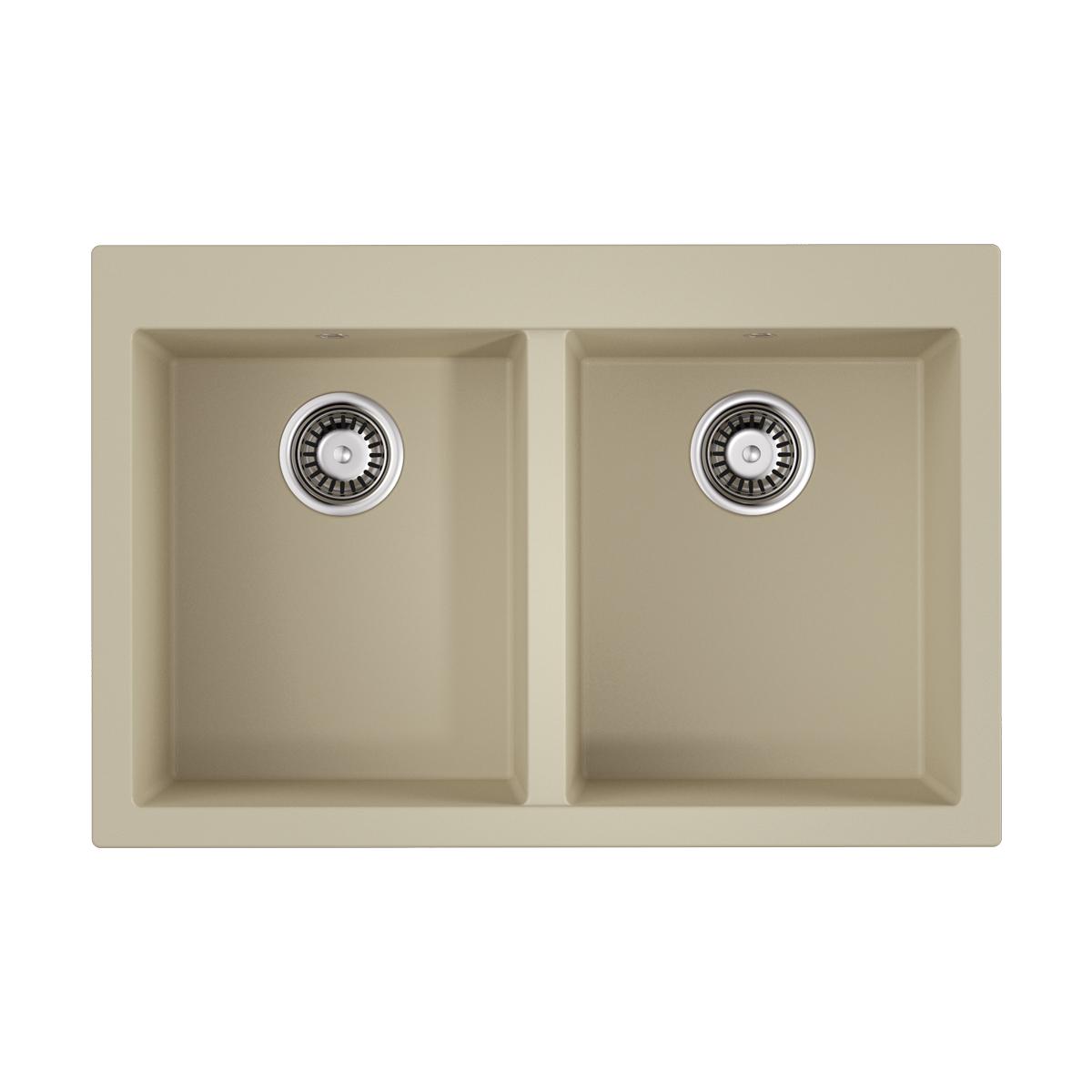 Врезная кухонная мойка Omoikiri Bosen 80-2-BE ваниль 4993837