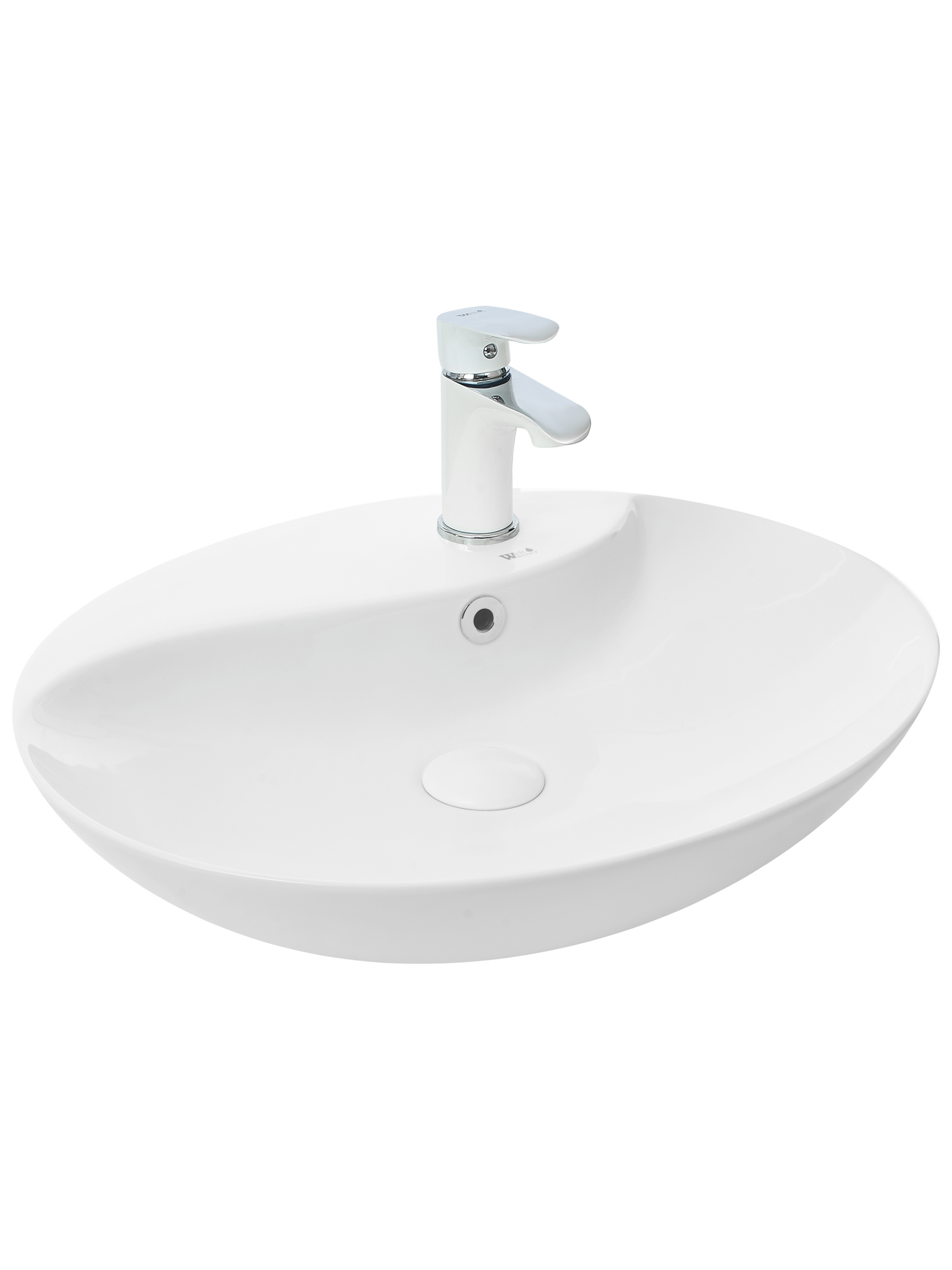 Раковина накладная WeltWasser 55/46/12.5 WW Elbach 1147 10000004583 белая