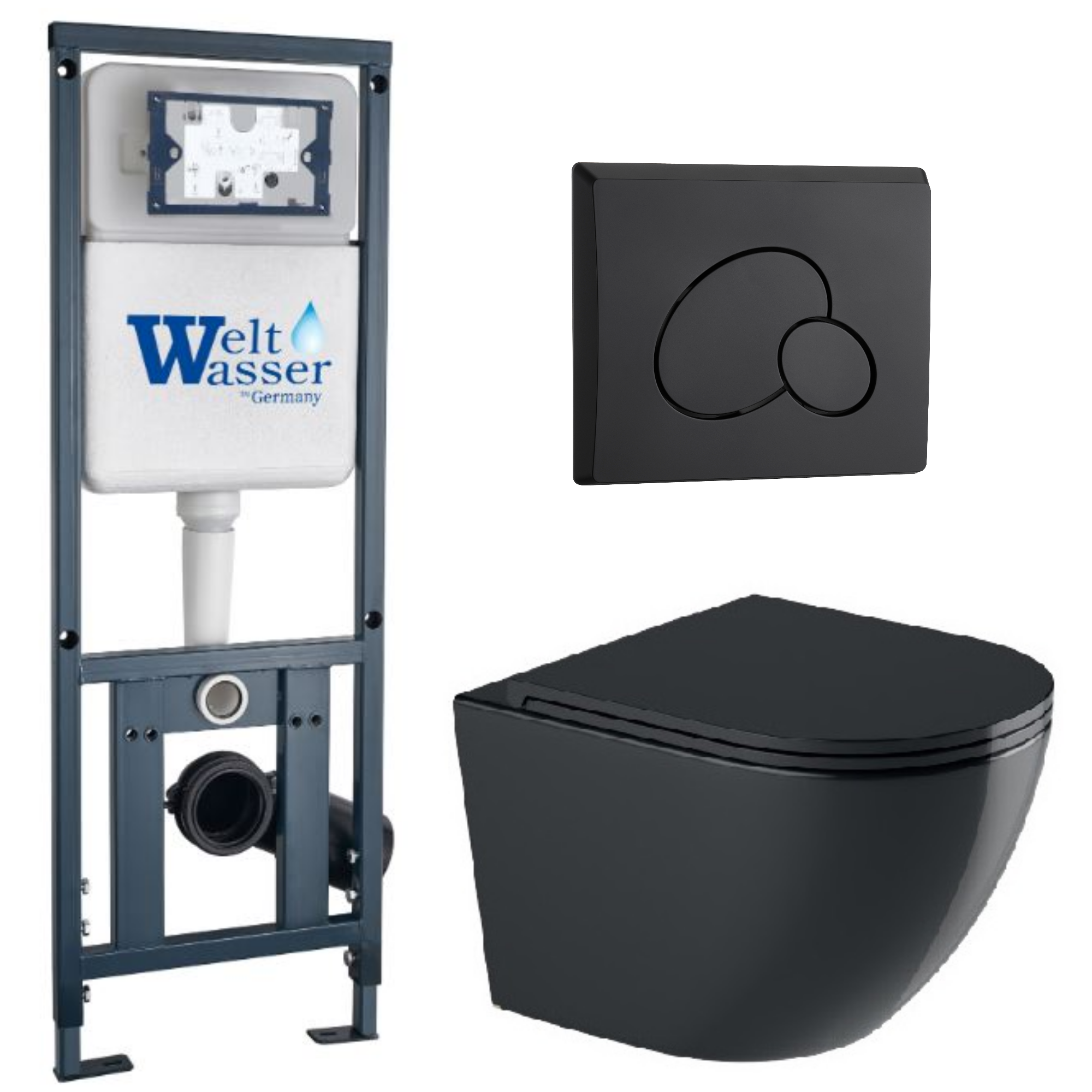 Комплект WeltWasser 10000012201 Merzbach 043 GL-BL + Marberg 410 + Marberg 410 RD MT-BL