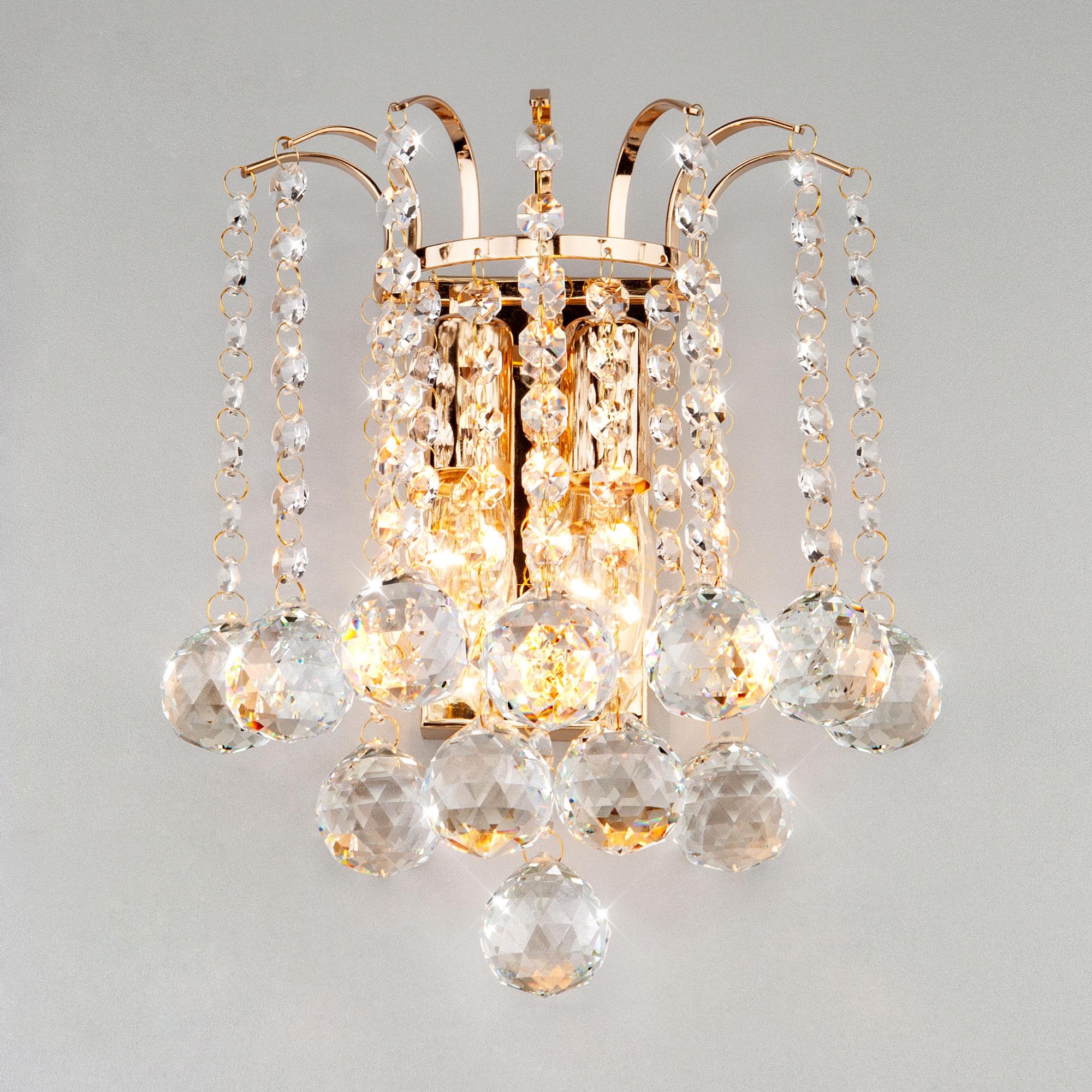 Бра с хрусталем Eurosvet 3299/2 золото