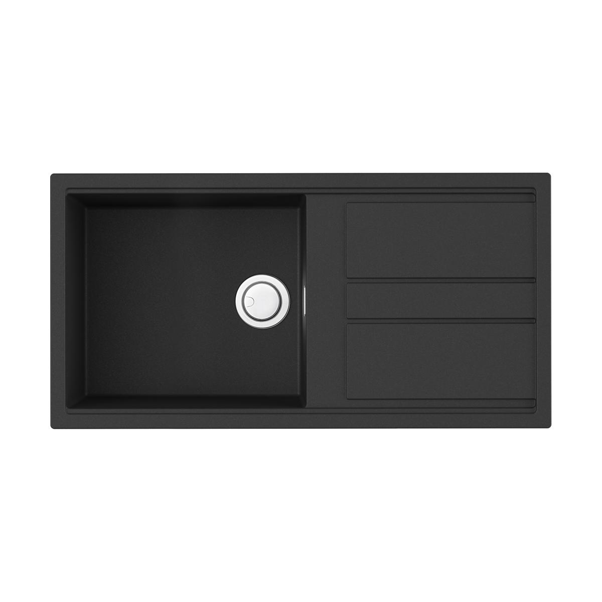 Врезная кухонная мойка Omoikiri Kitagawa 100-GB графит 4993786