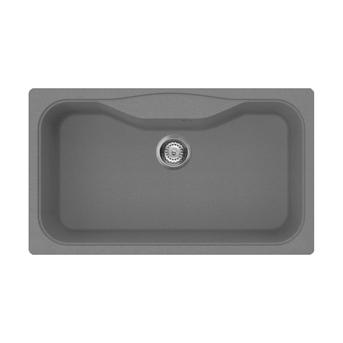 Врезная кухонная мойка Omoikiri Maru 86-GR leningrad grey 4993574