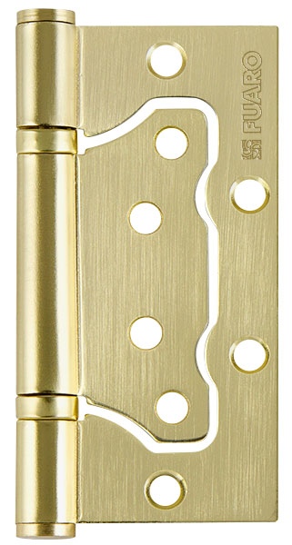 Петля Fuaro универсальная без врезки IN4500W SB (500-2BB 100x2,5) матовое золото 32335