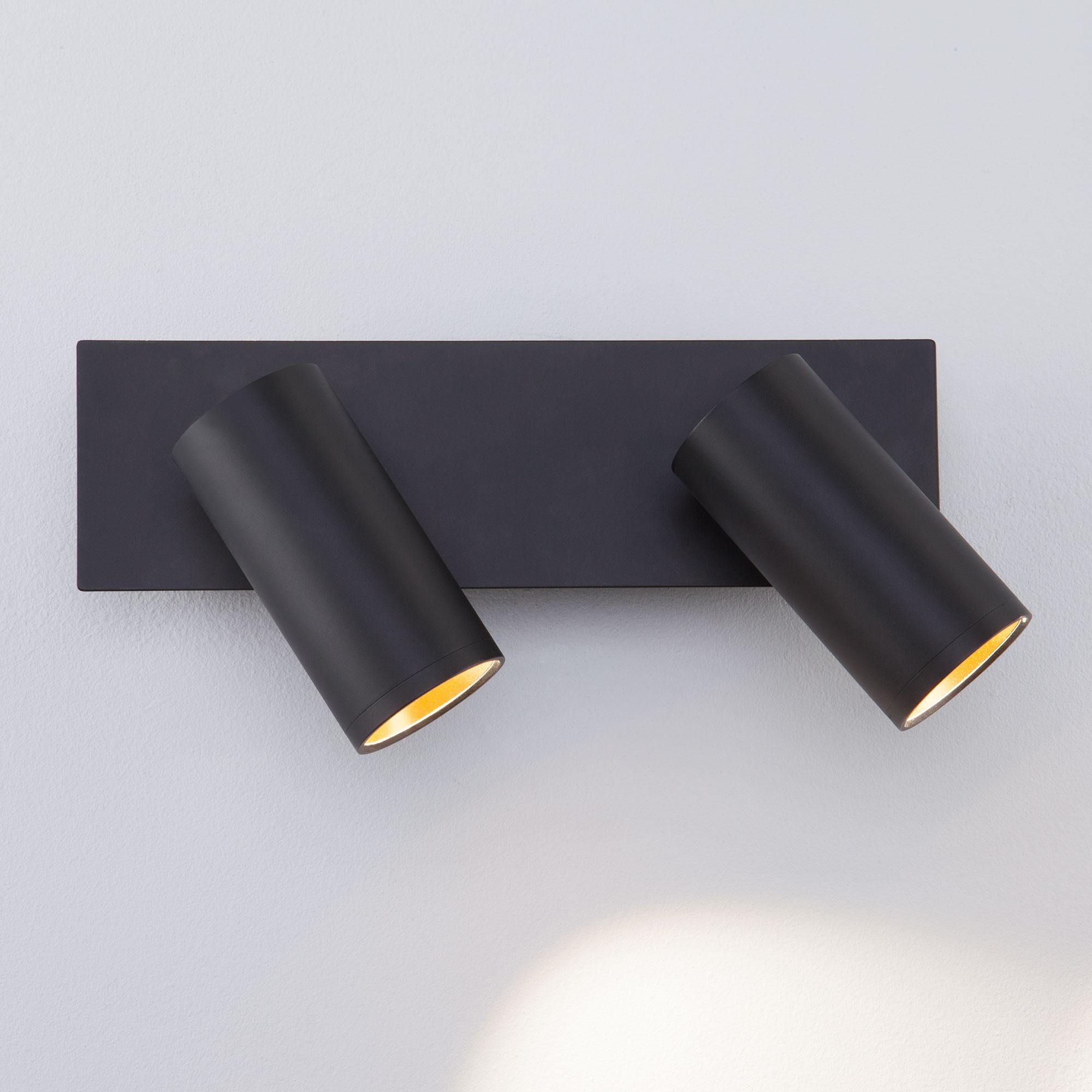 Настенный светильник Eurosvet 20066/2 LED черный/золото