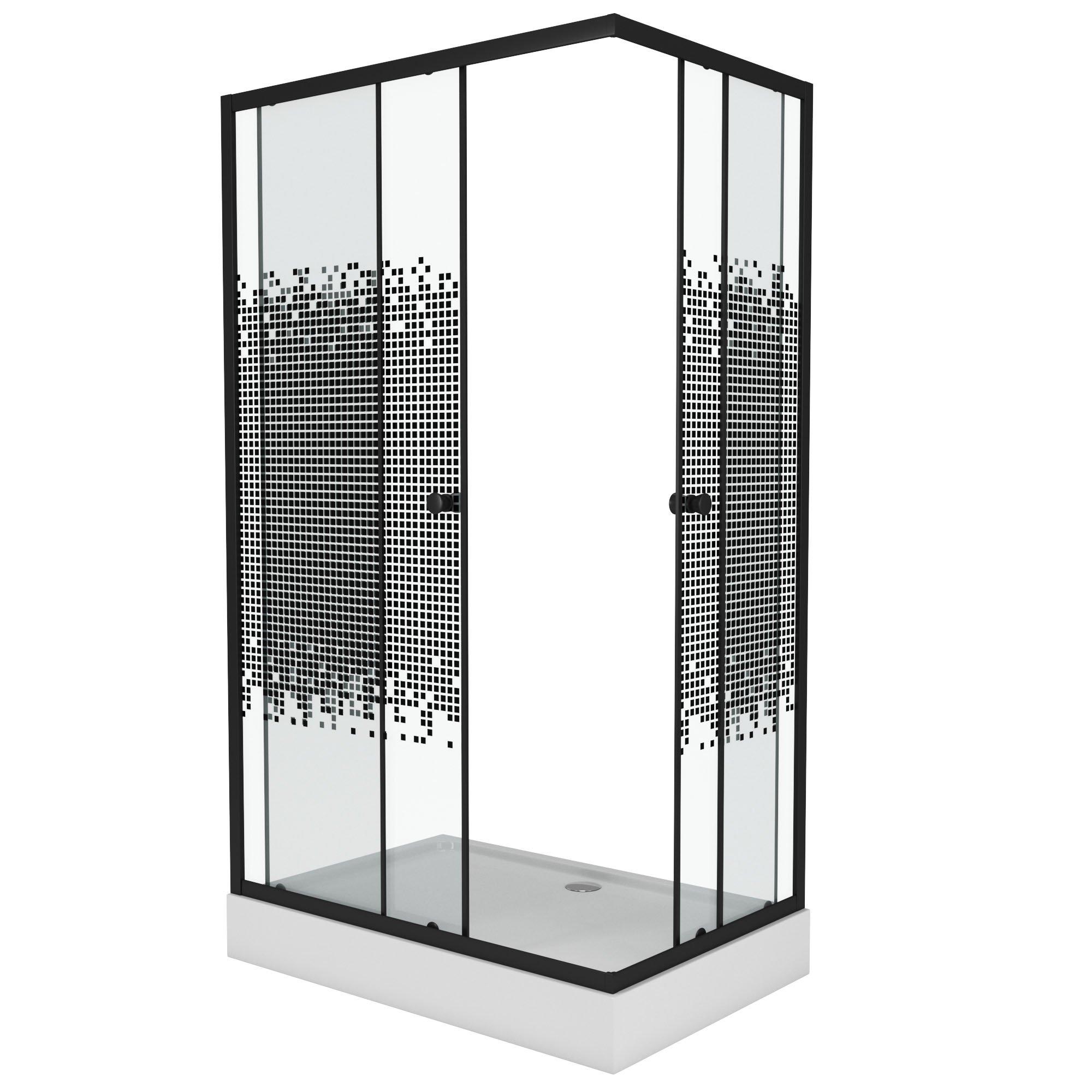 Душевой уголок Niagara Eco _0121452QB 120х80 низкий поддон (2 места)