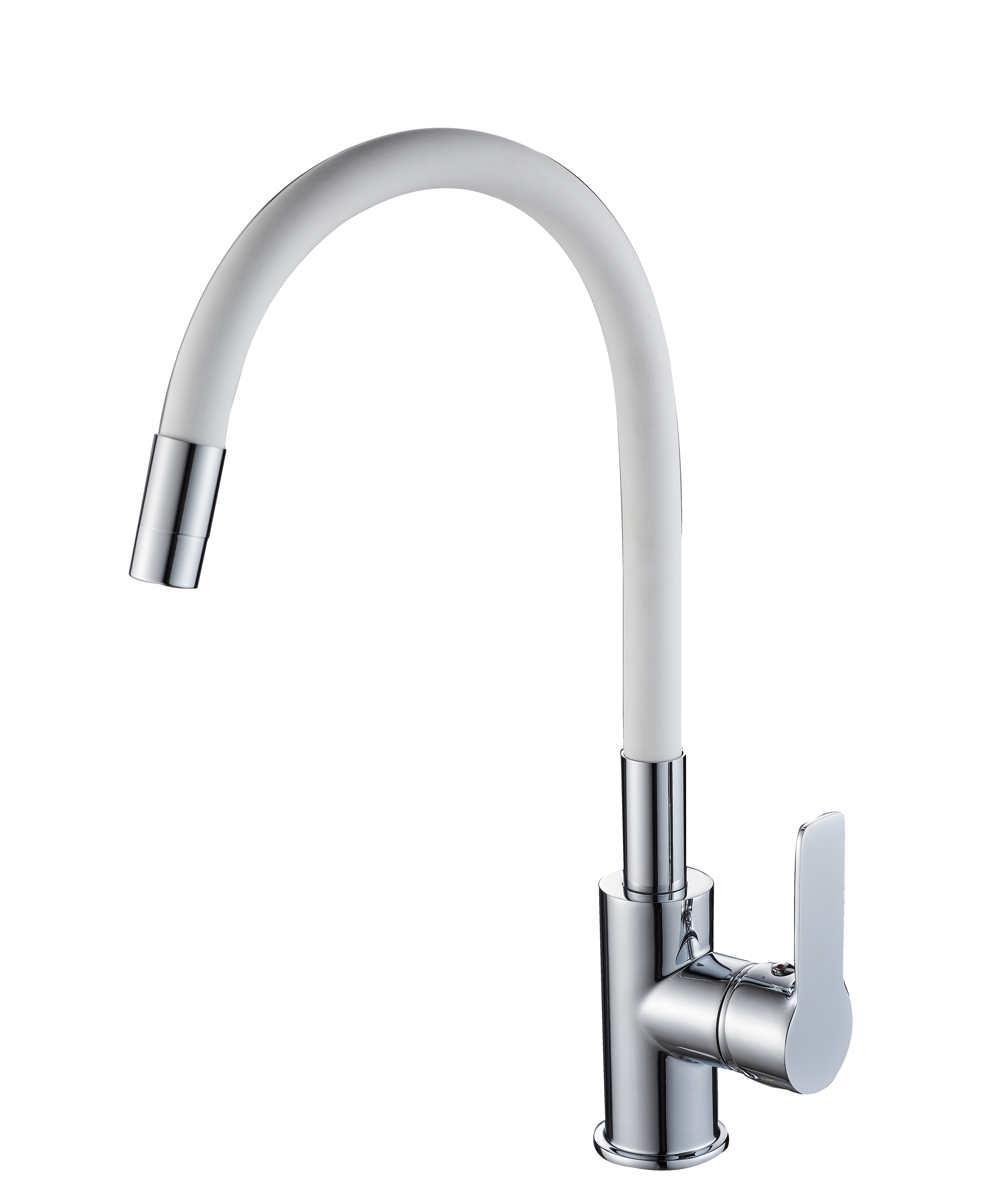 Смеситель для кухонной мойки с гибким изливом Rush Siple SI7335-60White