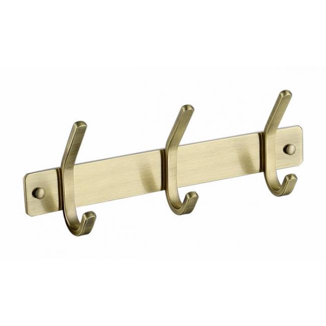 Планка Kaiser H0053 с 3-мя крючками Bronze/нерж